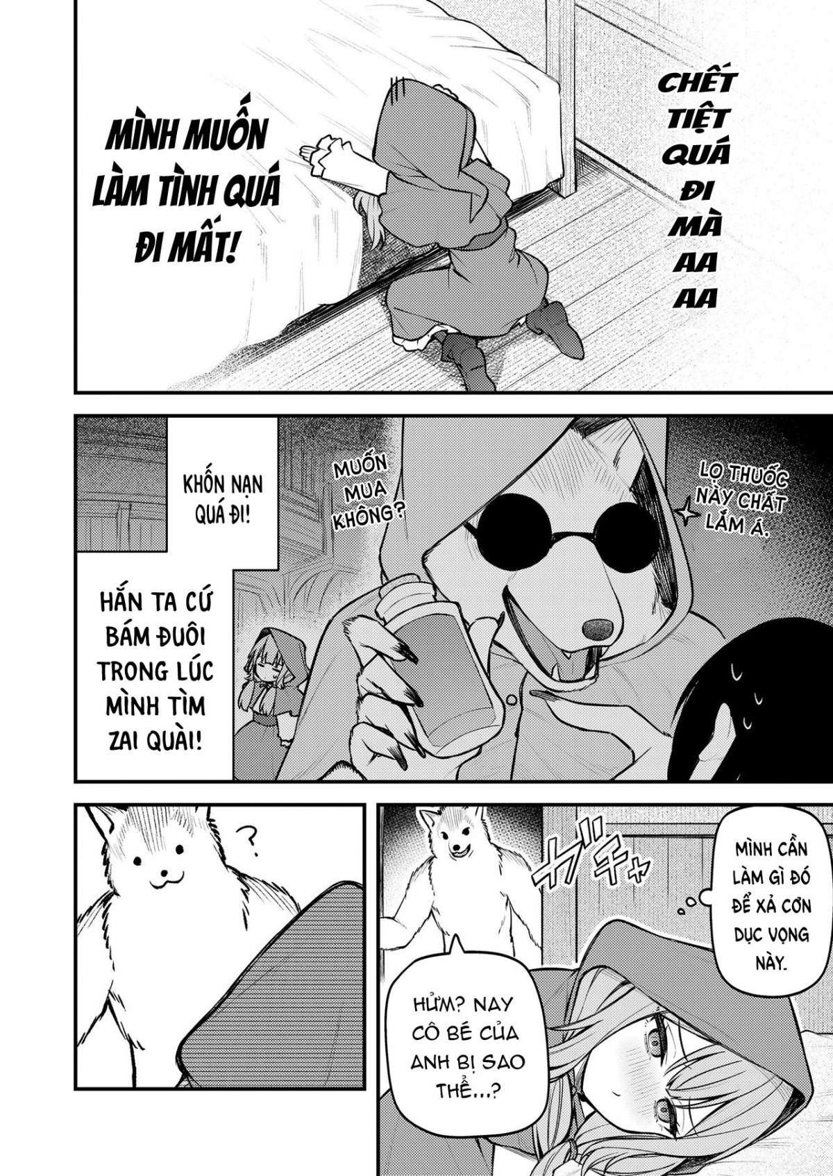 Đọc truyện hentai Cô bé quàng khăn đỏ và con sói bất tử - Bắt đầu