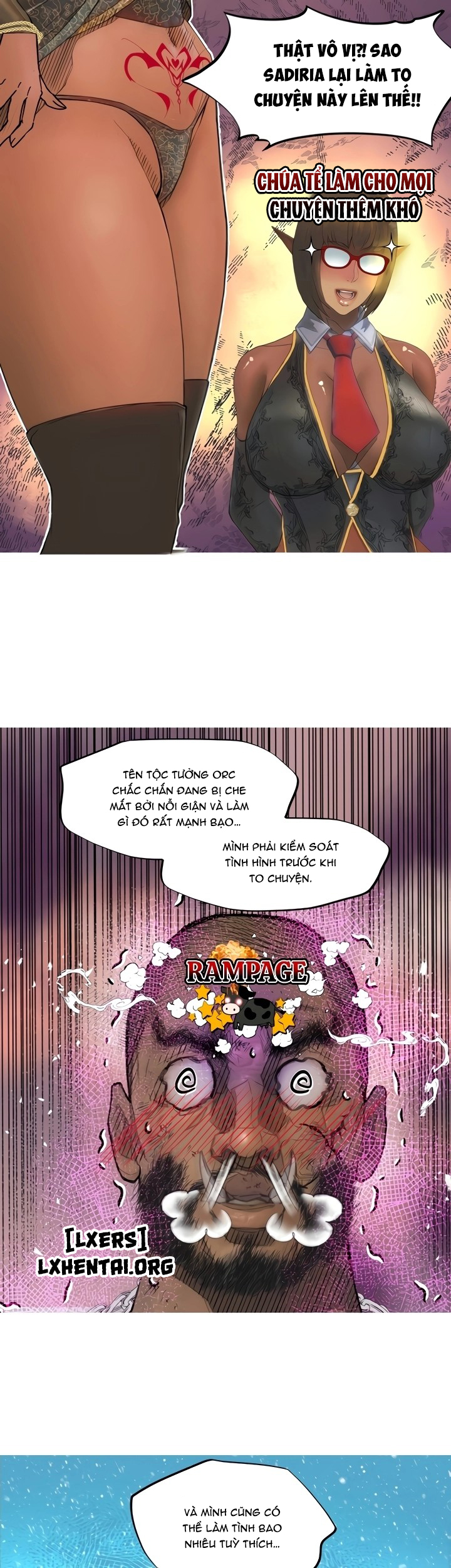 Đọc truyện hentai Nữ Hoàng Dark Elf Và Nô Lệ Orc - Chap 22