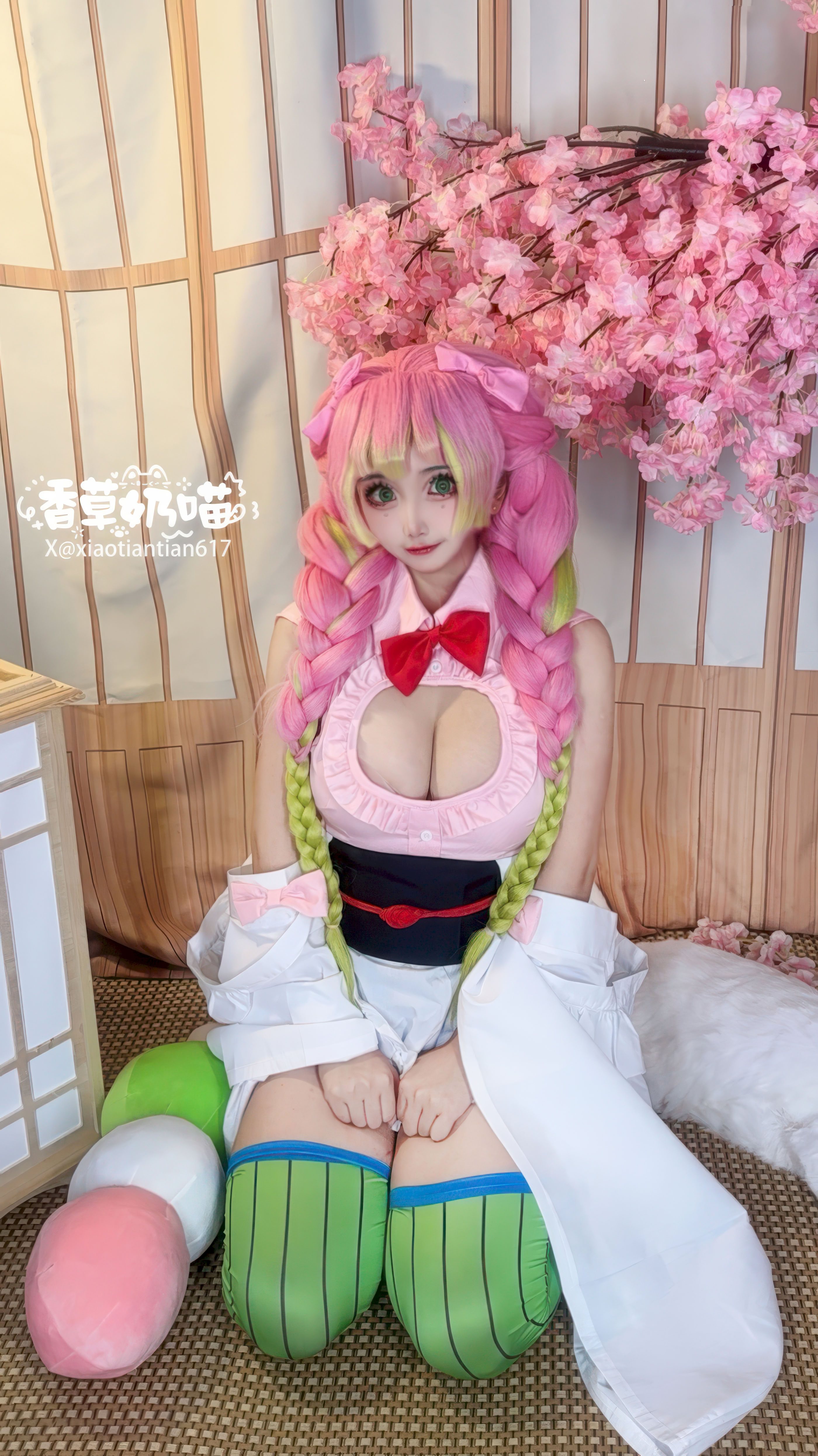 Đọc truyện hentai Tuyển tập Albums siêu phẩm Cosplay - Chap 1444 - Vanilla Milk Cat - Demon Slayer: Kimetsu no Yaiba - Mitsuri Kanroji Maid