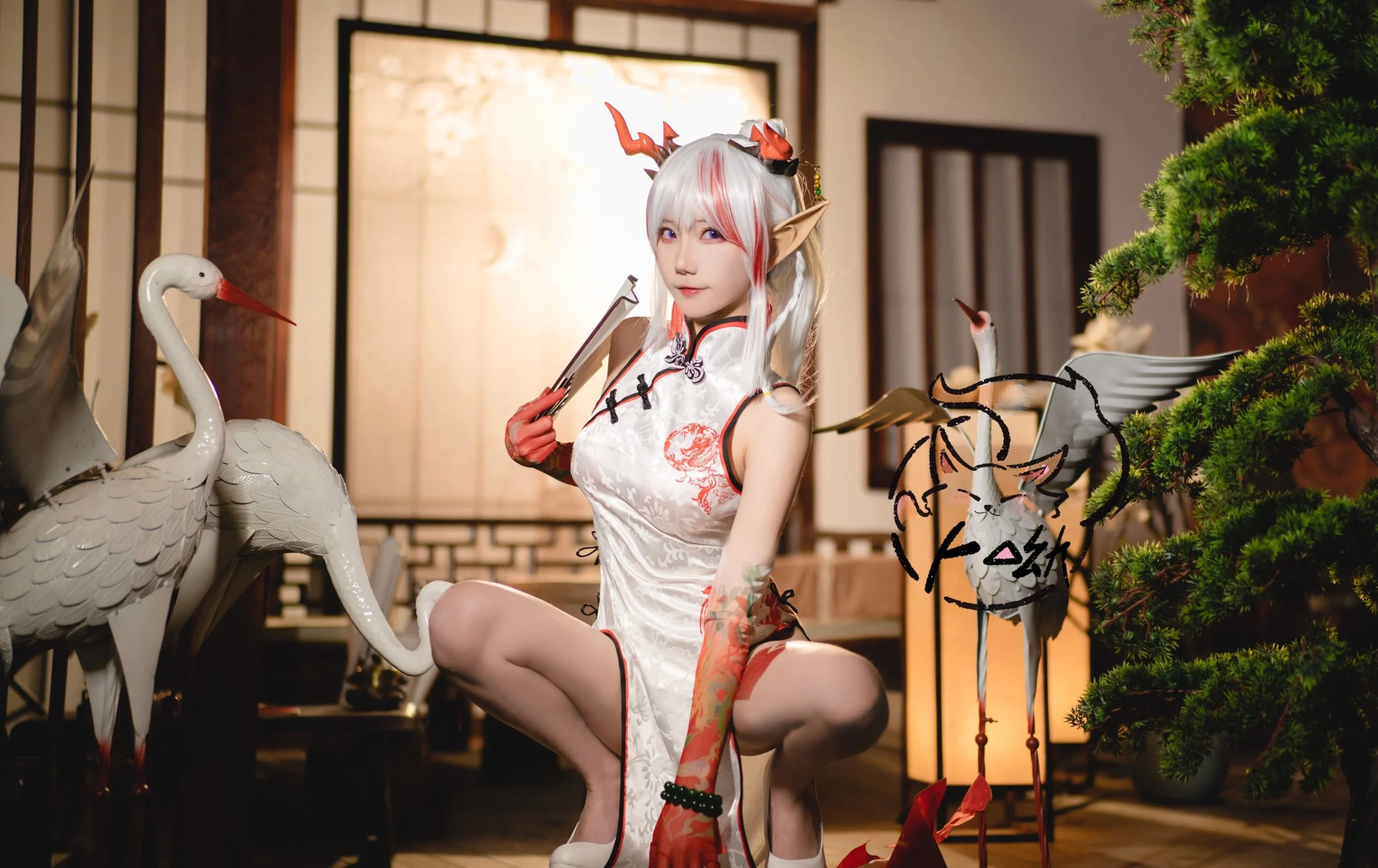 Đọc truyện hentai Tuyển tập Albums siêu phẩm Cosplay - Chap 632 - Bu You Mikon - Cheongsam Happy