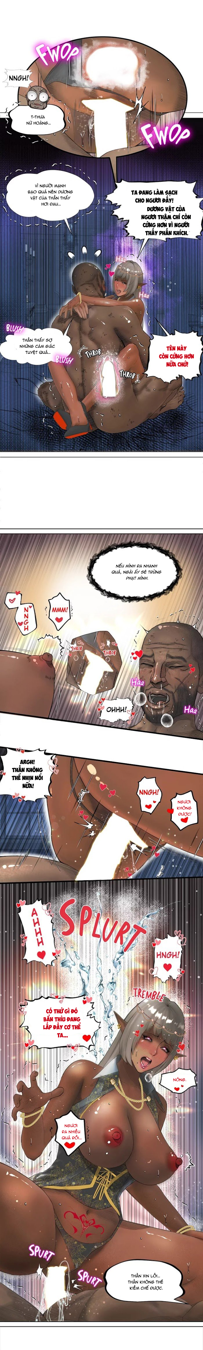 Đọc truyện hentai Nữ Hoàng Dark Elf Và Nô Lệ Orc - Chap 2
