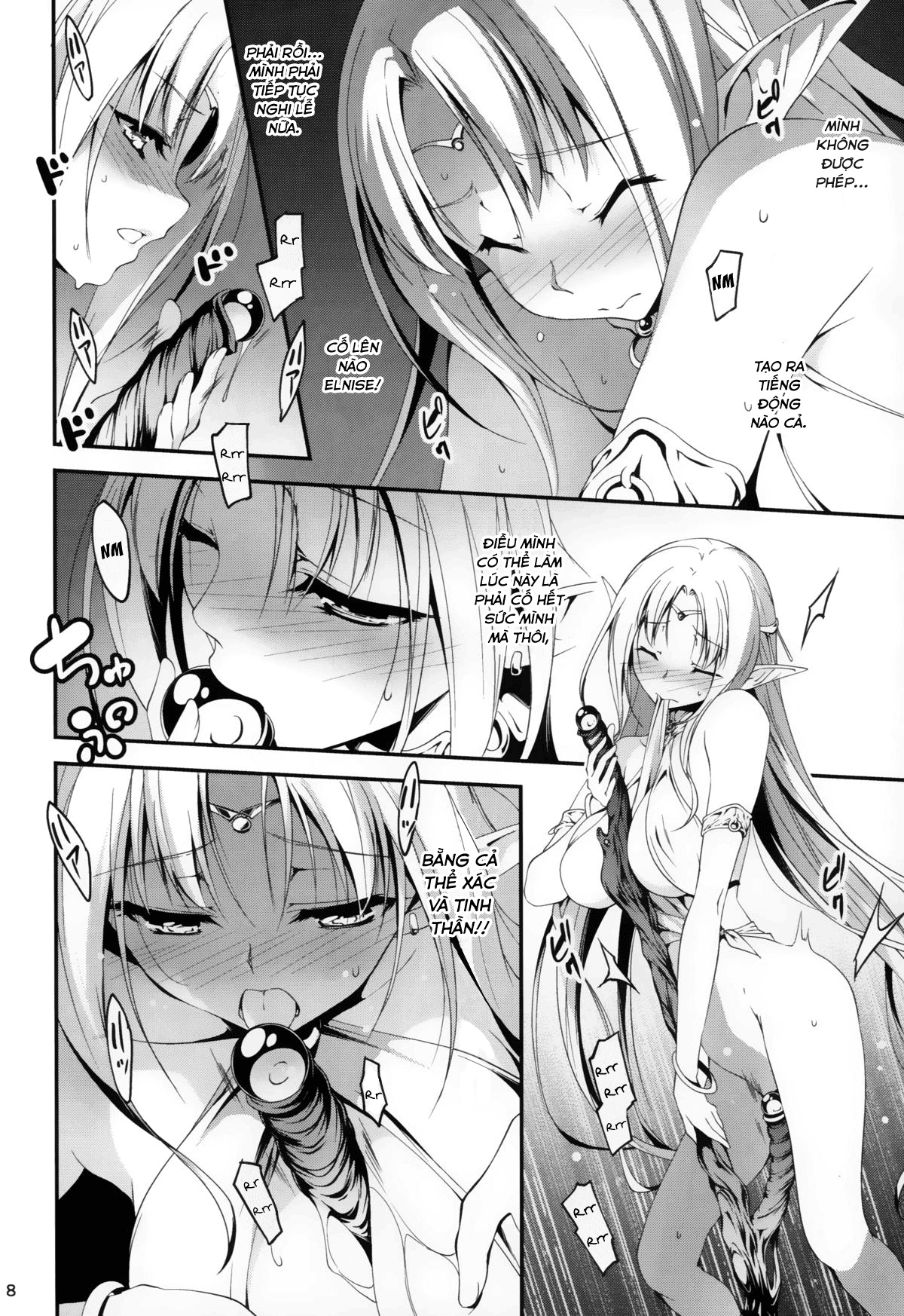 Đọc truyện hentai Anh nhân viên sang dị giới - Chap 2: Anh nhân viên hắc ám và Công chúa Elf Elnise