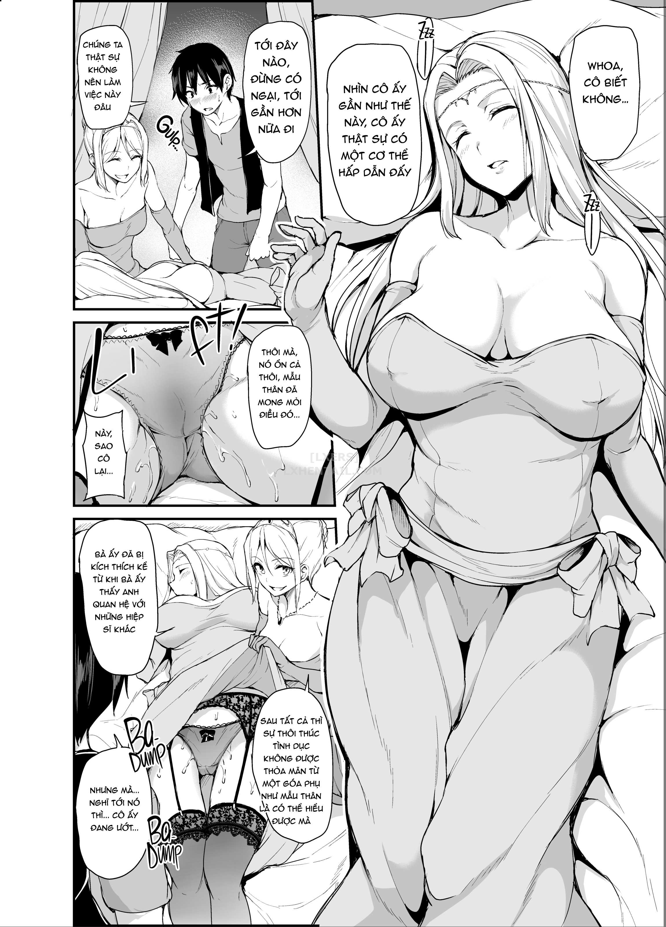 Đọc truyện hentai Tales of a Harem in Another World - Chap 4 - Opulence and Beauty!? Orgy in the Queens Chamber!