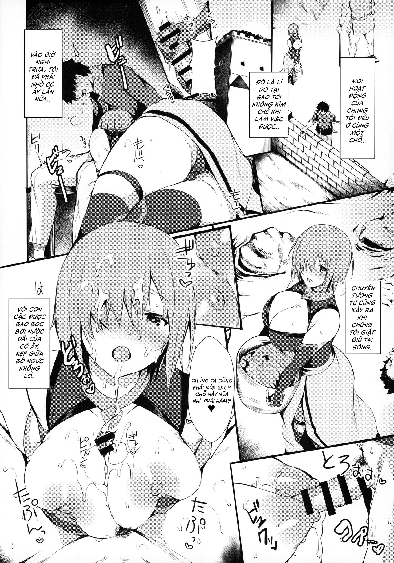 Đọc truyện hentai [Fate] Hoạt Động Bí Mật Cùng Mash - Oneshot