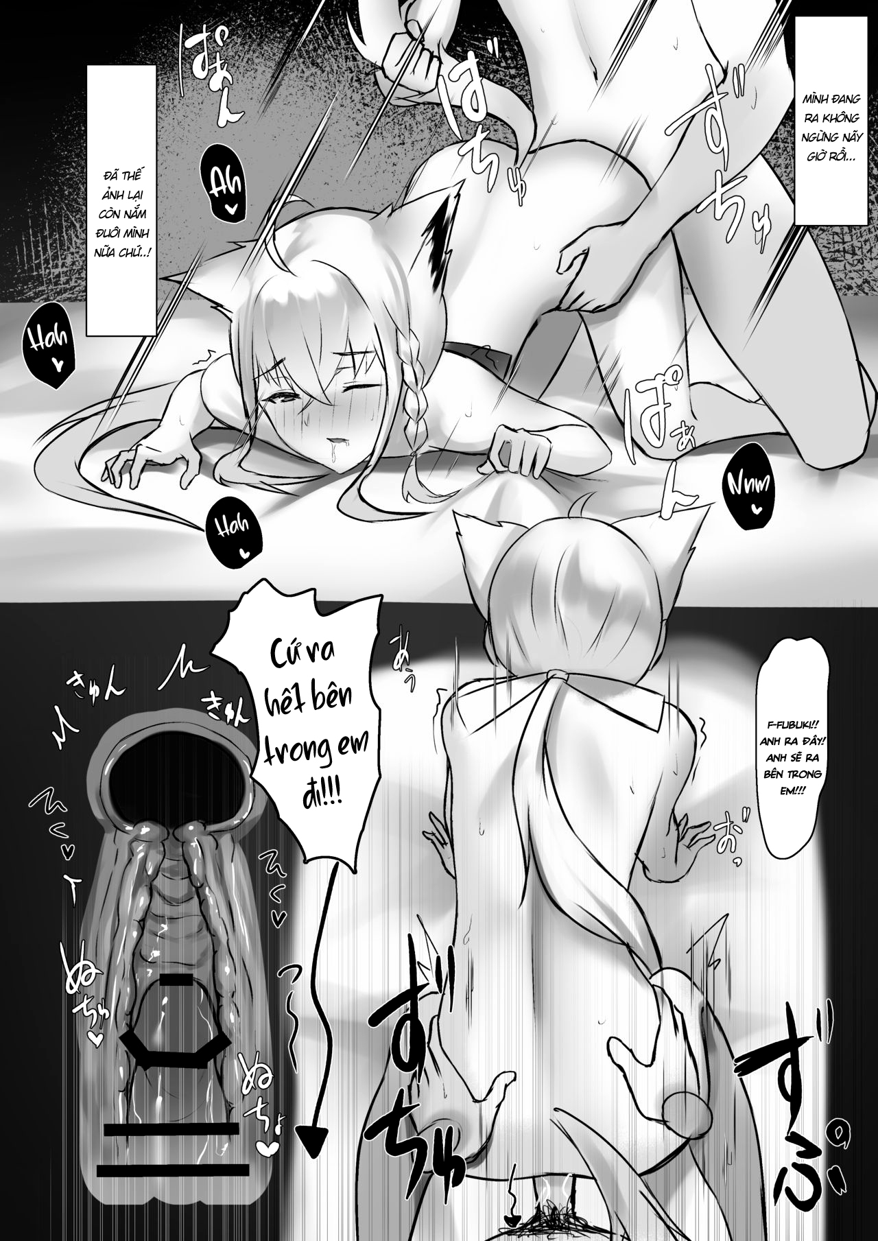 Đọc truyện hentai Shirakami Fubuki-chan ga Kareshi to Icha Love Suru Manga desu - Oneshot