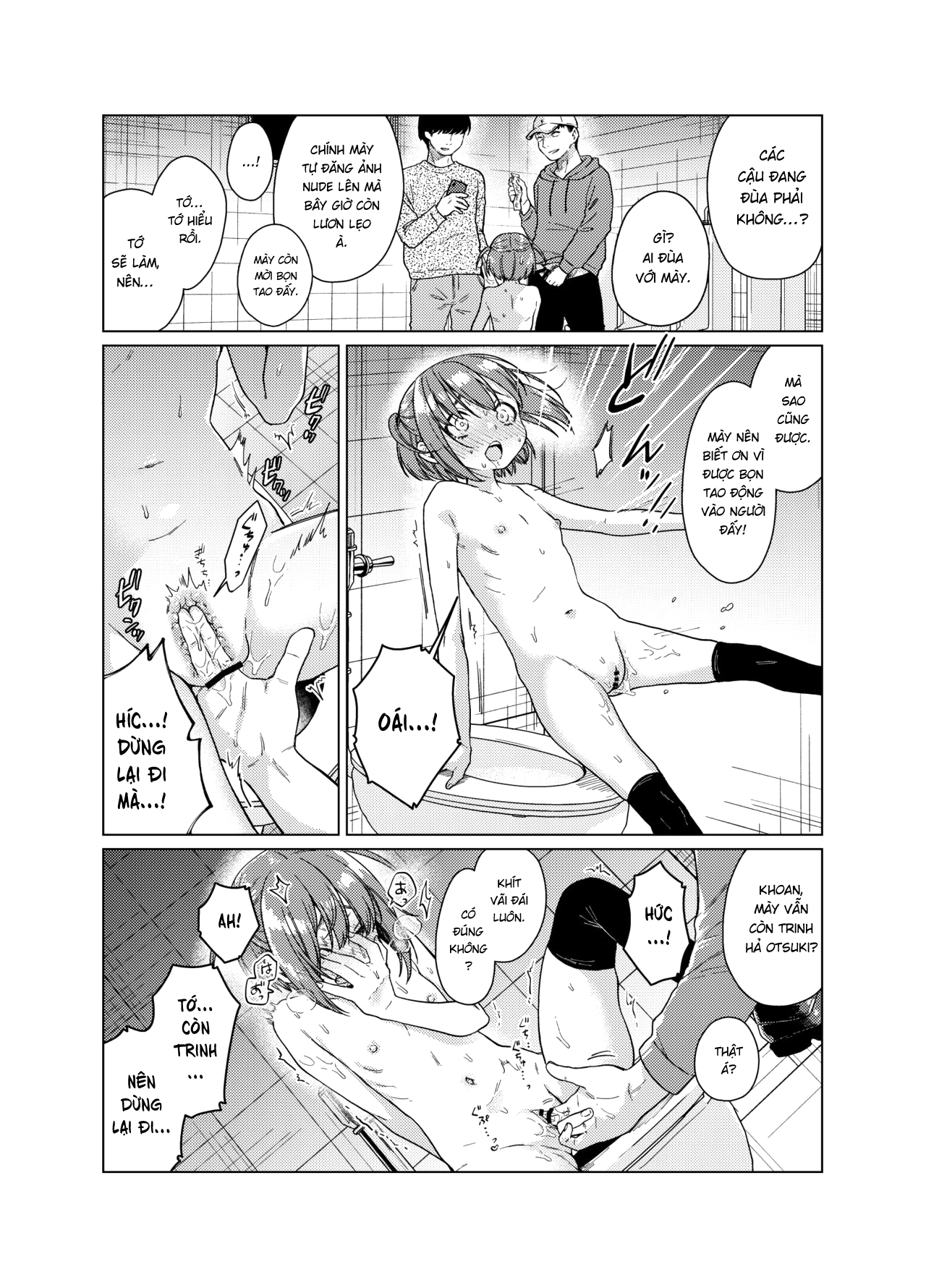 Đọc truyện hentai Uraaka ga Doukyuusei ni Barete Odosare Kyousei Roshutsu - Oneshot