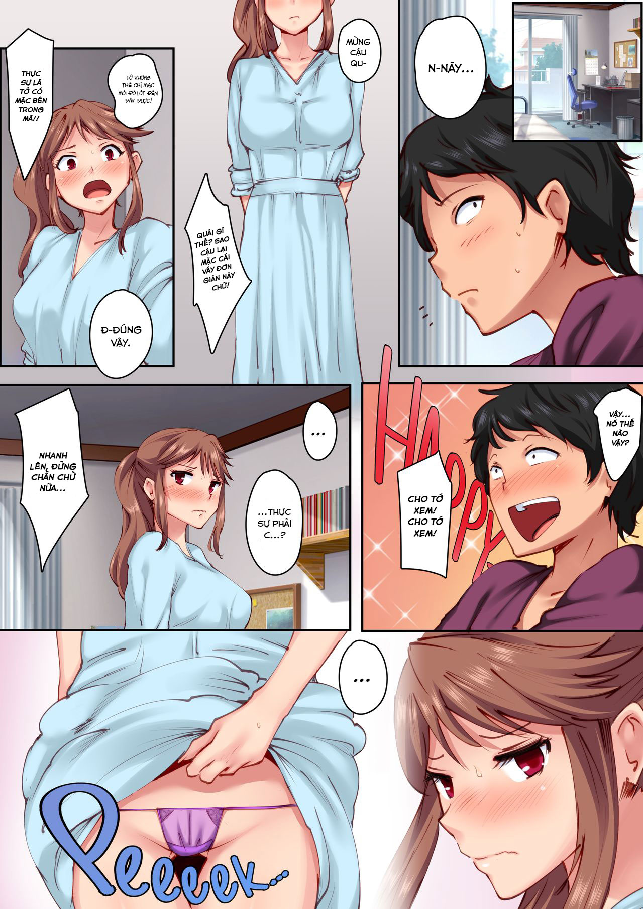 Đọc truyện hentai Home Alone Romp with my Childhood Friend - Oneshot