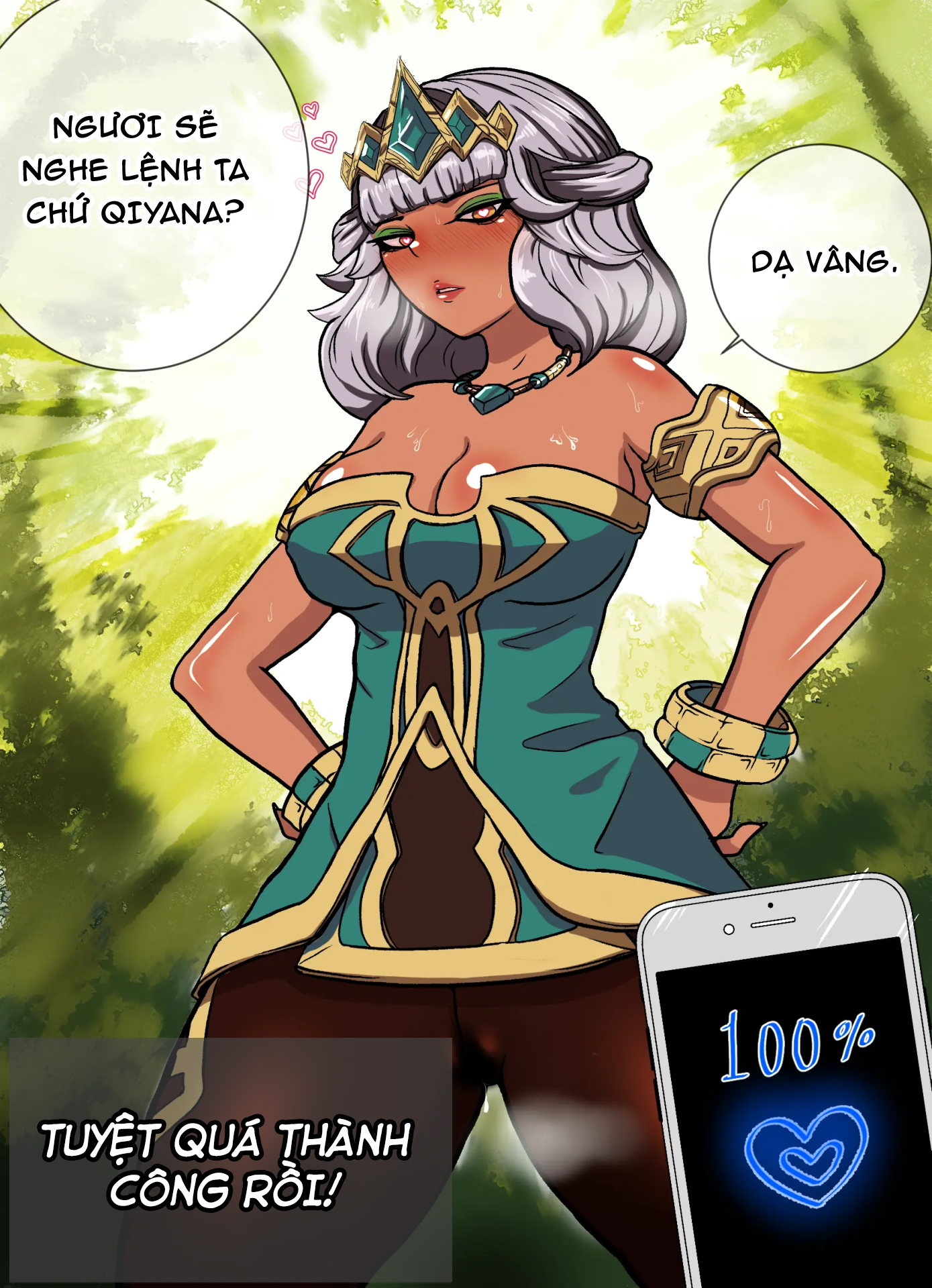 Đọc truyện hentai Ứng dụng thôi miên với Qiyana - Chưa xoá app nhé:))))