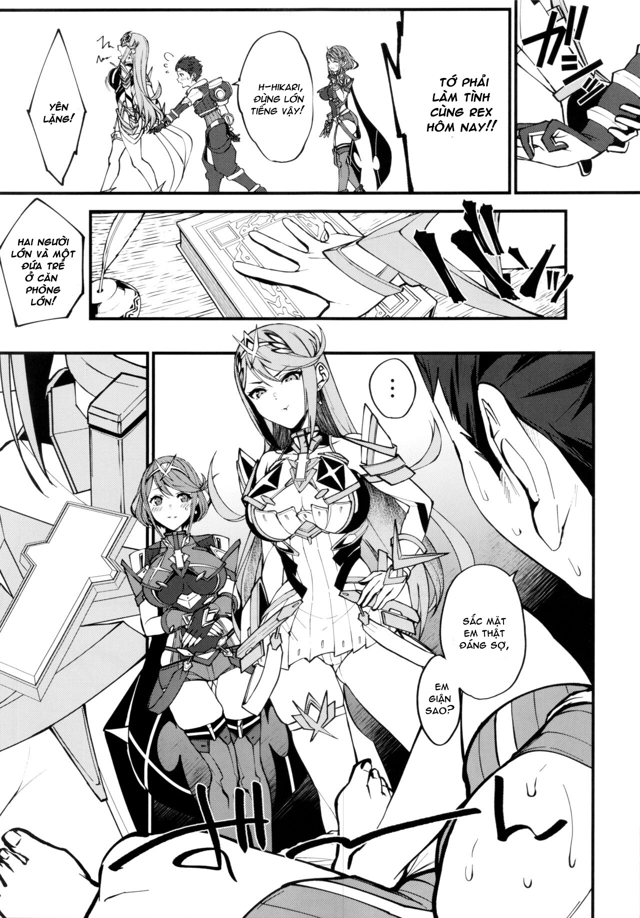 Đọc truyện hentai Sự dẫn dắt của Mặt trời rực lửa (Xenoblade Chronicles 2) - Oneshot