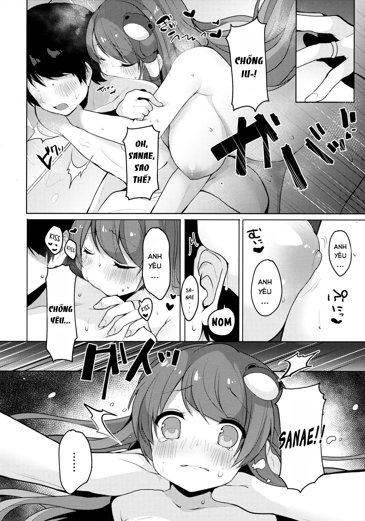 Đọc truyện hentai Sanae-san to Sugosu Boku no Shinkon Seikatsu (Touhou Project) - Oneshot