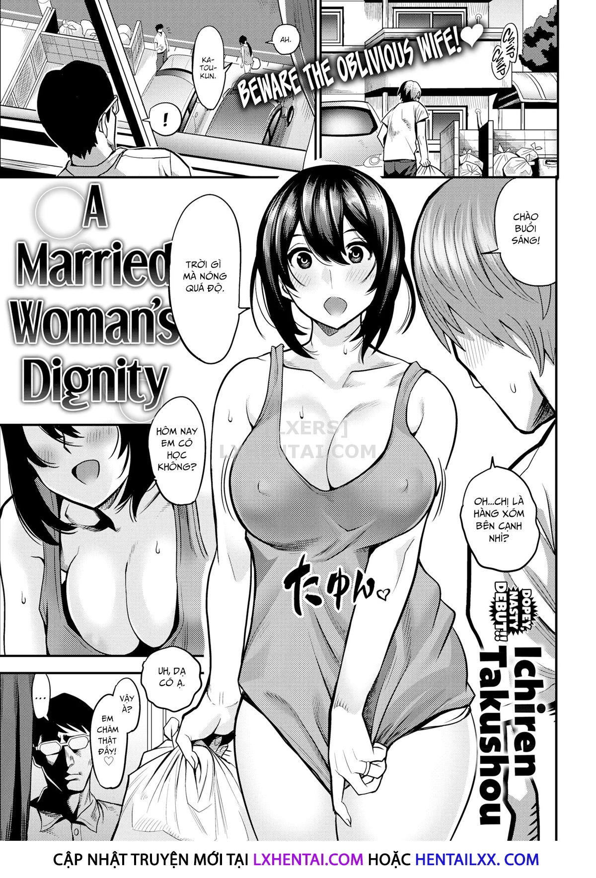 Đọc truyện hentai A Married Woman's Dignity - Oneshot