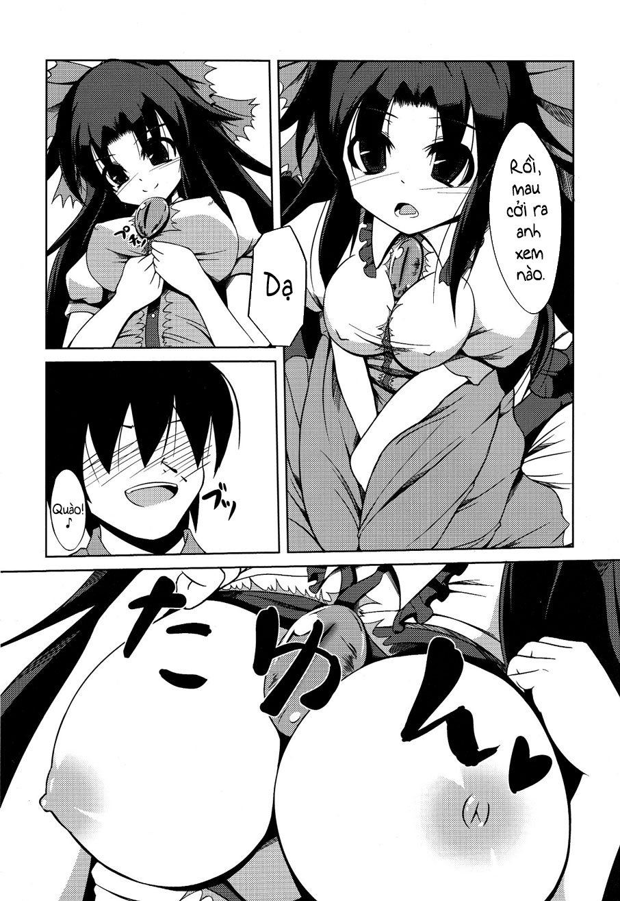 Đọc truyện hentai Okuu-chan no Oppai wo Funifuni Hon (Touhou Project) - Oneshot