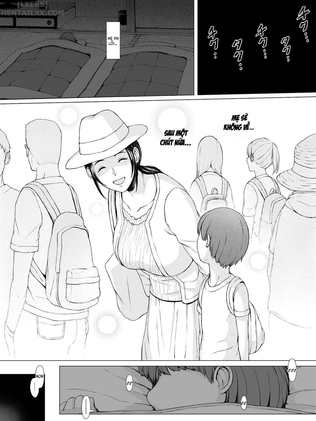 Đọc truyện hentai Hahagui Ottori Okaasan ga Toshishita Yarichin ni Nerawareru Toki - Chap 1C