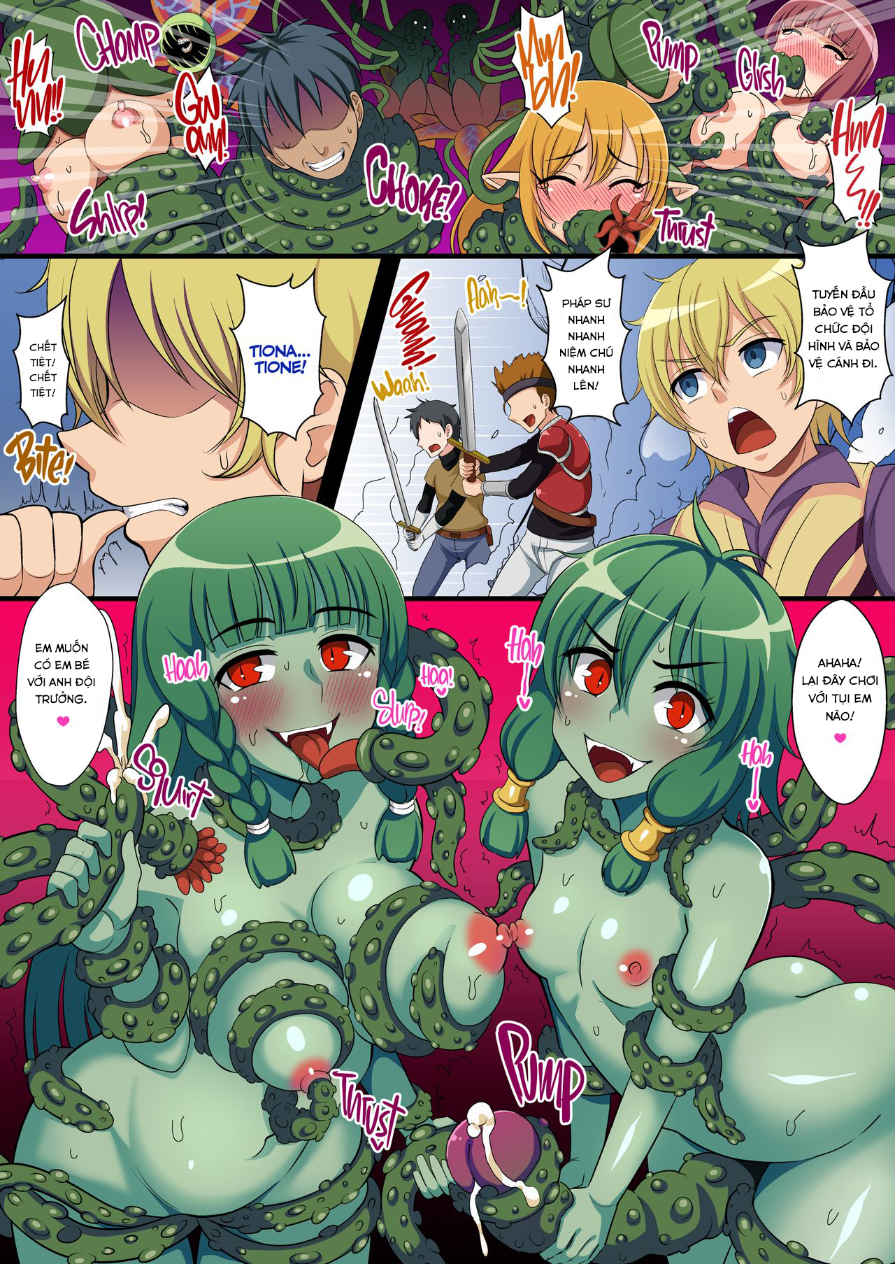 Đọc truyện hentai Amazoness Chocolate Knight Tione - Oneshot