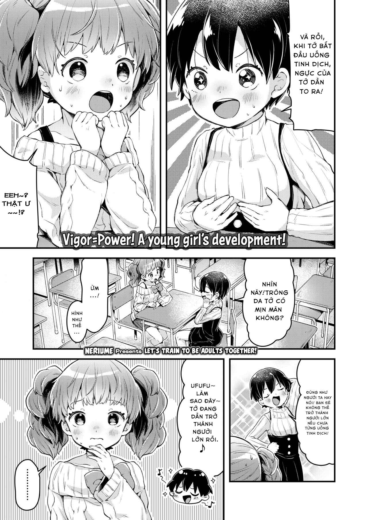 Đọc truyện hentai Issho ni Otona Training! - Oneshot