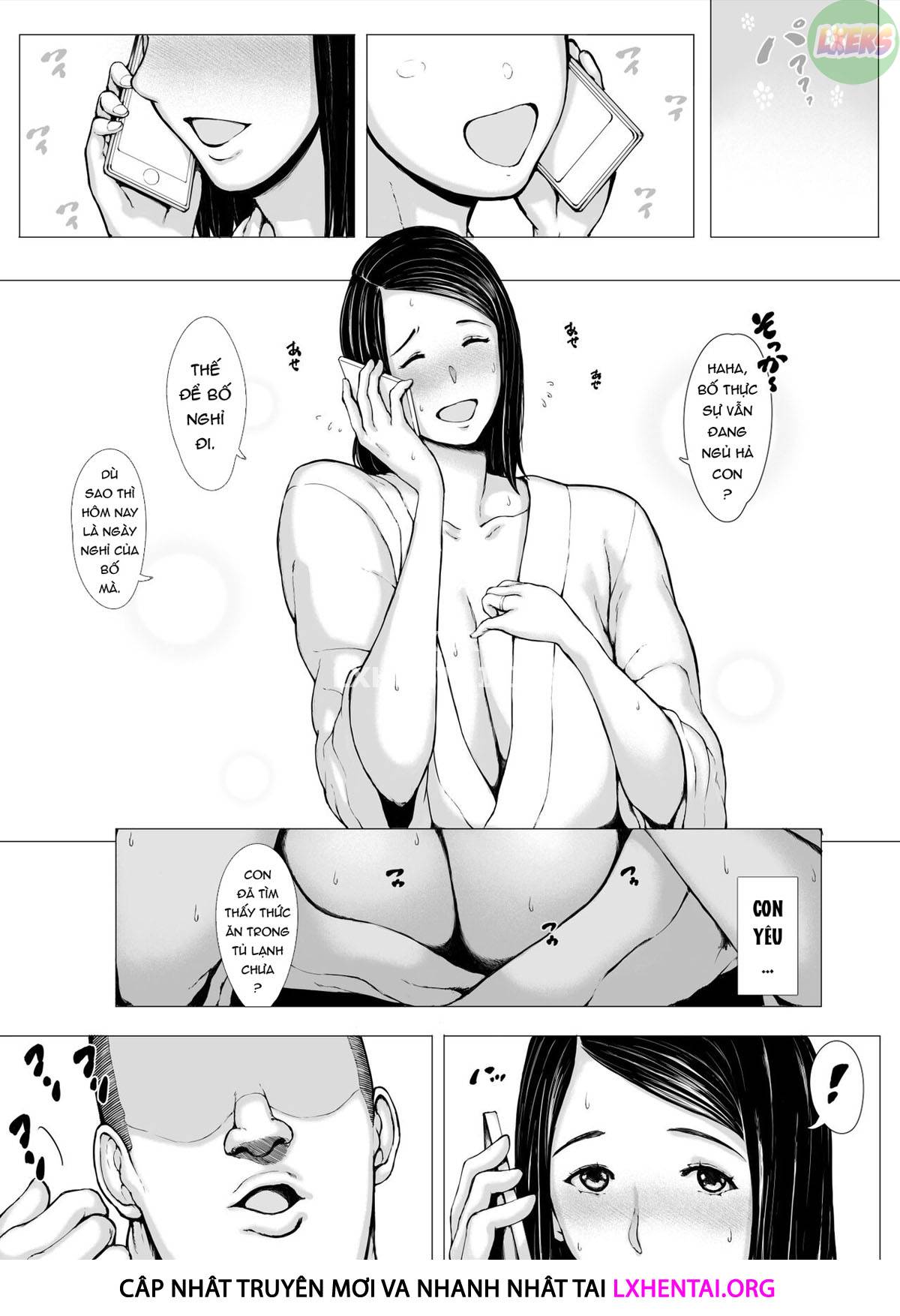Đọc truyện hentai Hahagui Ottori Okaasan ga Toshishita Yarichin ni Nerawareru Toki - Chap 2B