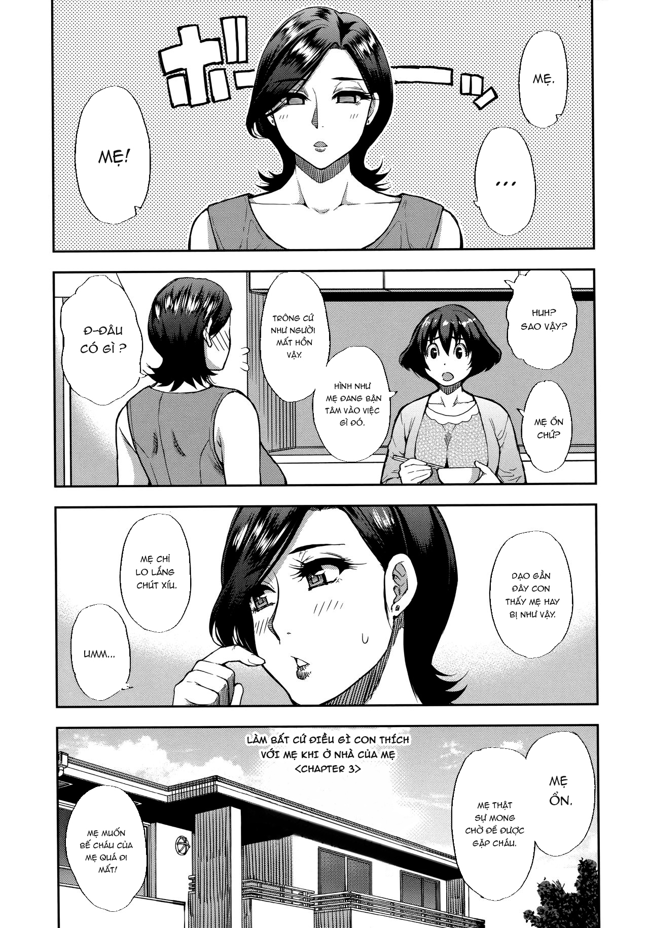 Đọc truyện hentai Làm bất cứ điều gì con thích với mẹ khi ở nhà của mẹ - Chap 3