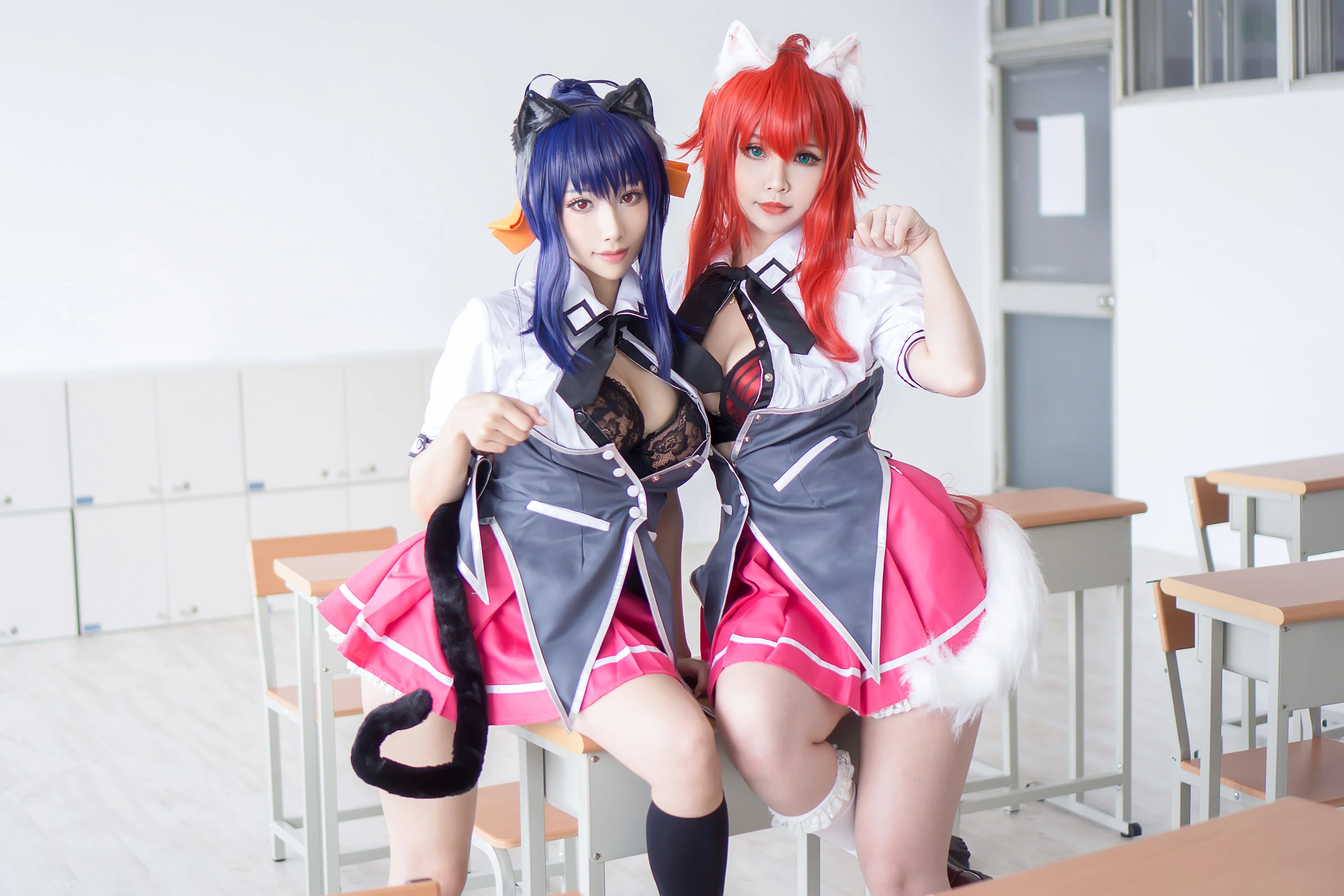 Đọc truyện hentai Tuyển tập Albums siêu phẩm Cosplay - Chap 1095 - Hana Bunny & Hane Ame - DXD Rias+Akeno