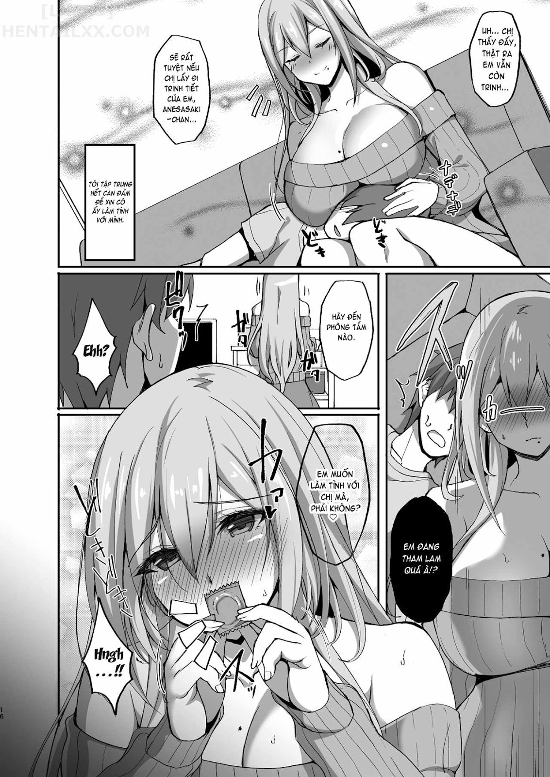 Đọc truyện hentai Ecchi Na Onee-San Wa, Suki Desu Ka? - Chap 1 - Có che