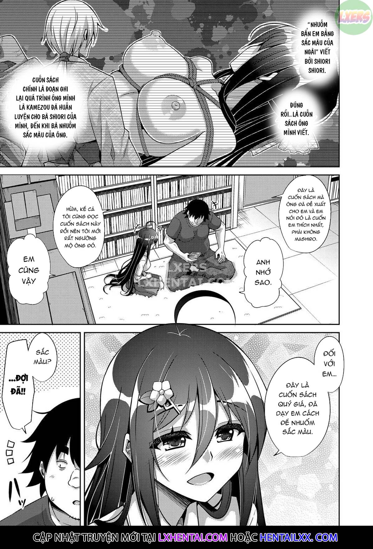 Đọc truyện hentai A Bitch Rose Shrouded In Books - Chap 10