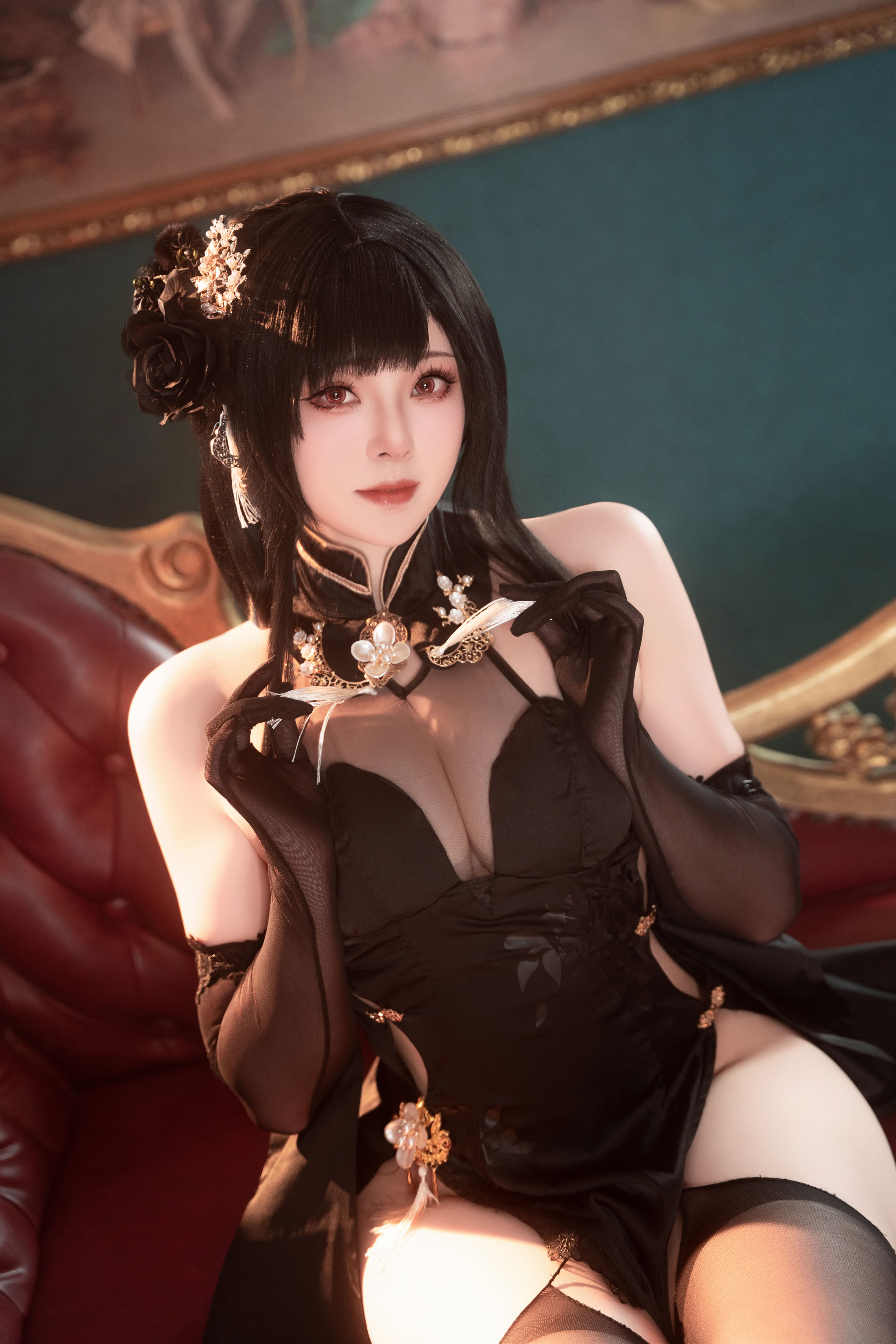 Đọc truyện hentai Tuyển tập Albums siêu phẩm Cosplay - Chap 1241 - Natsuko - Azur Lane Zhenhai Cheongsam