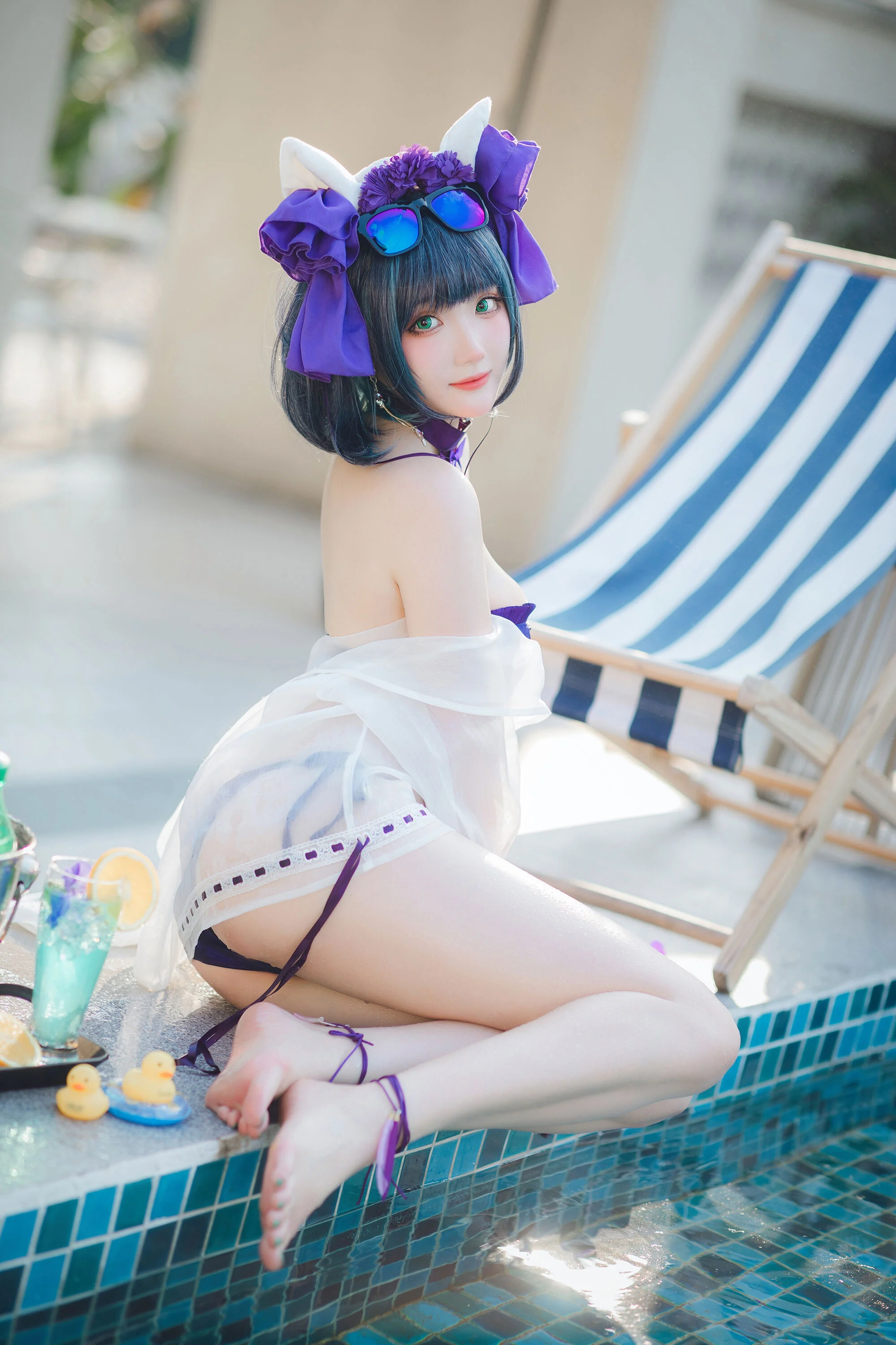 Đọc truyện hentai Tuyển tập Albums siêu phẩm Cosplay - Chap 367 - Guahi Sauce - Cheshire Swimsuit