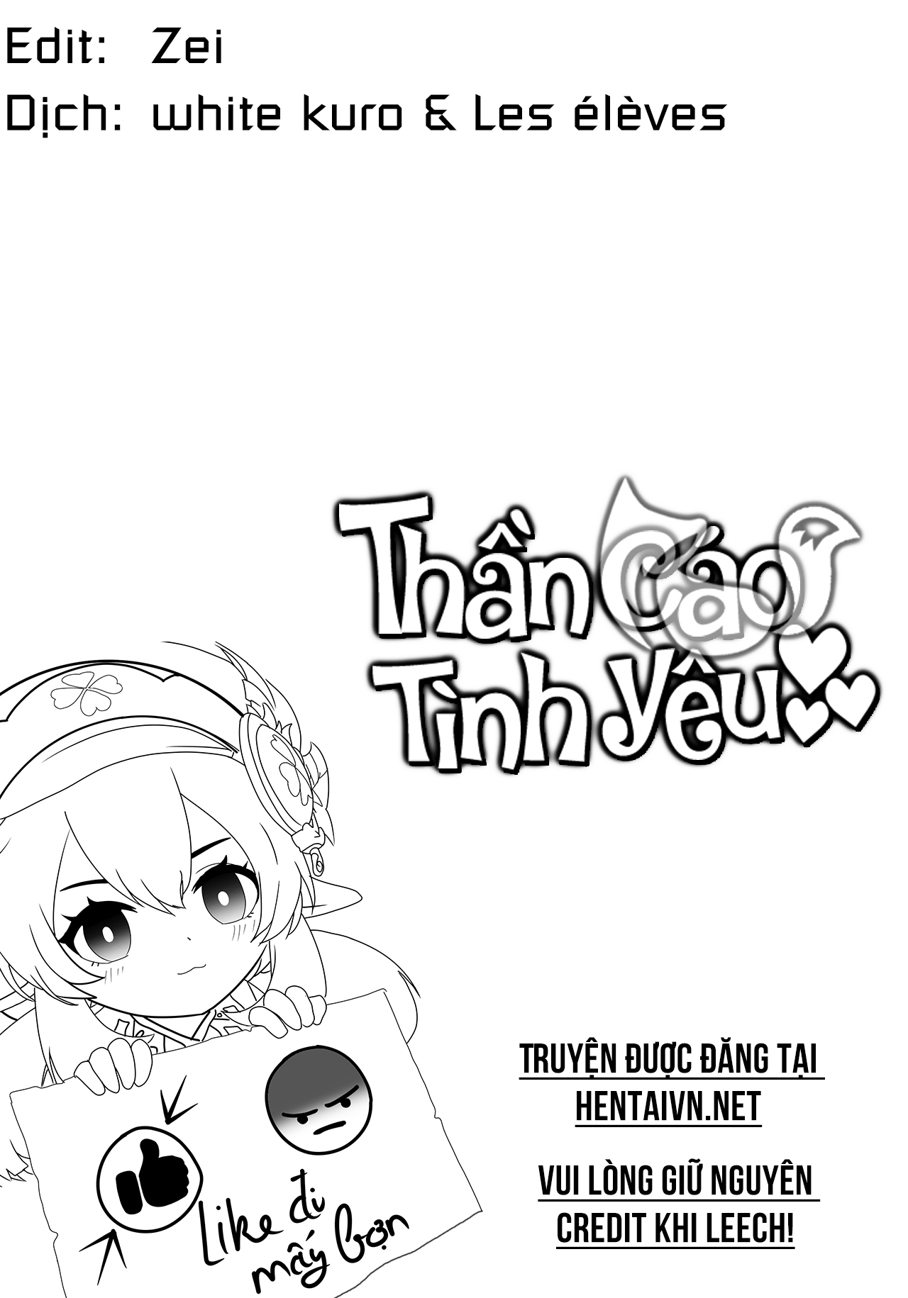 Đọc truyện hentai Thần Cáo Tình Yêu - Oneshot
