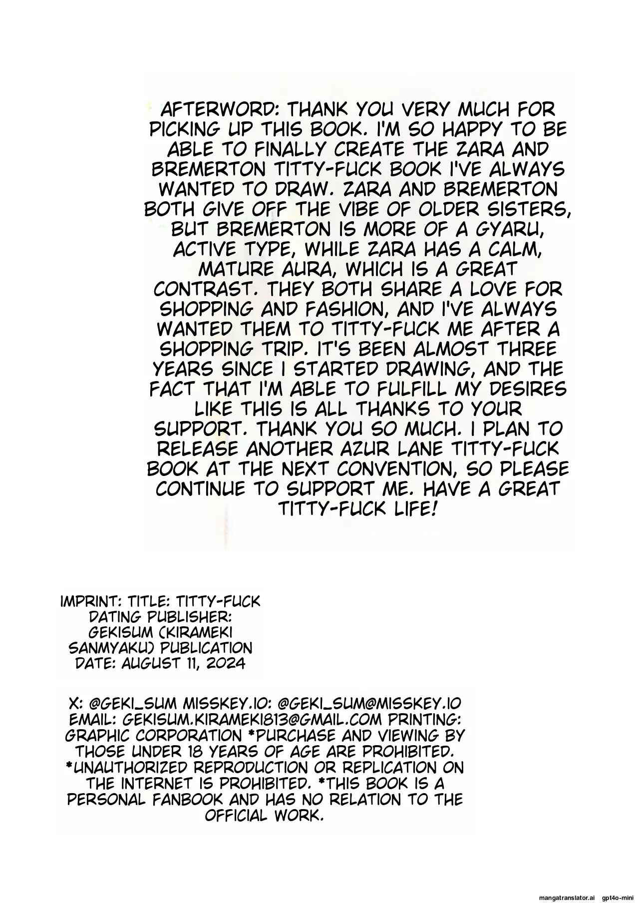 Đọc truyện hentai Paizuri Dating (Azur Lane) - Oneshot