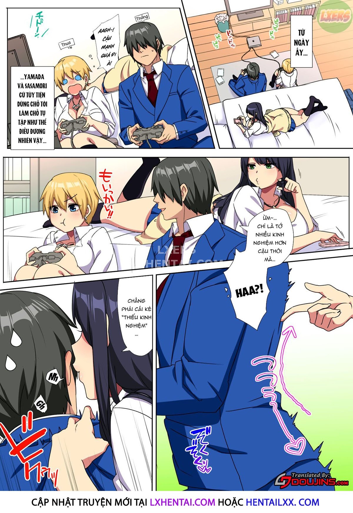 Đọc truyện hentai My Big Cock Is Getting Squeezed By Huge Breasted Bitch Gals!! - Chap 2 - [END]