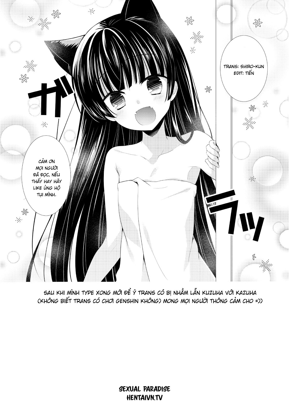 Đọc truyện hentai Ofuro Neko Ecchi - Oneshot