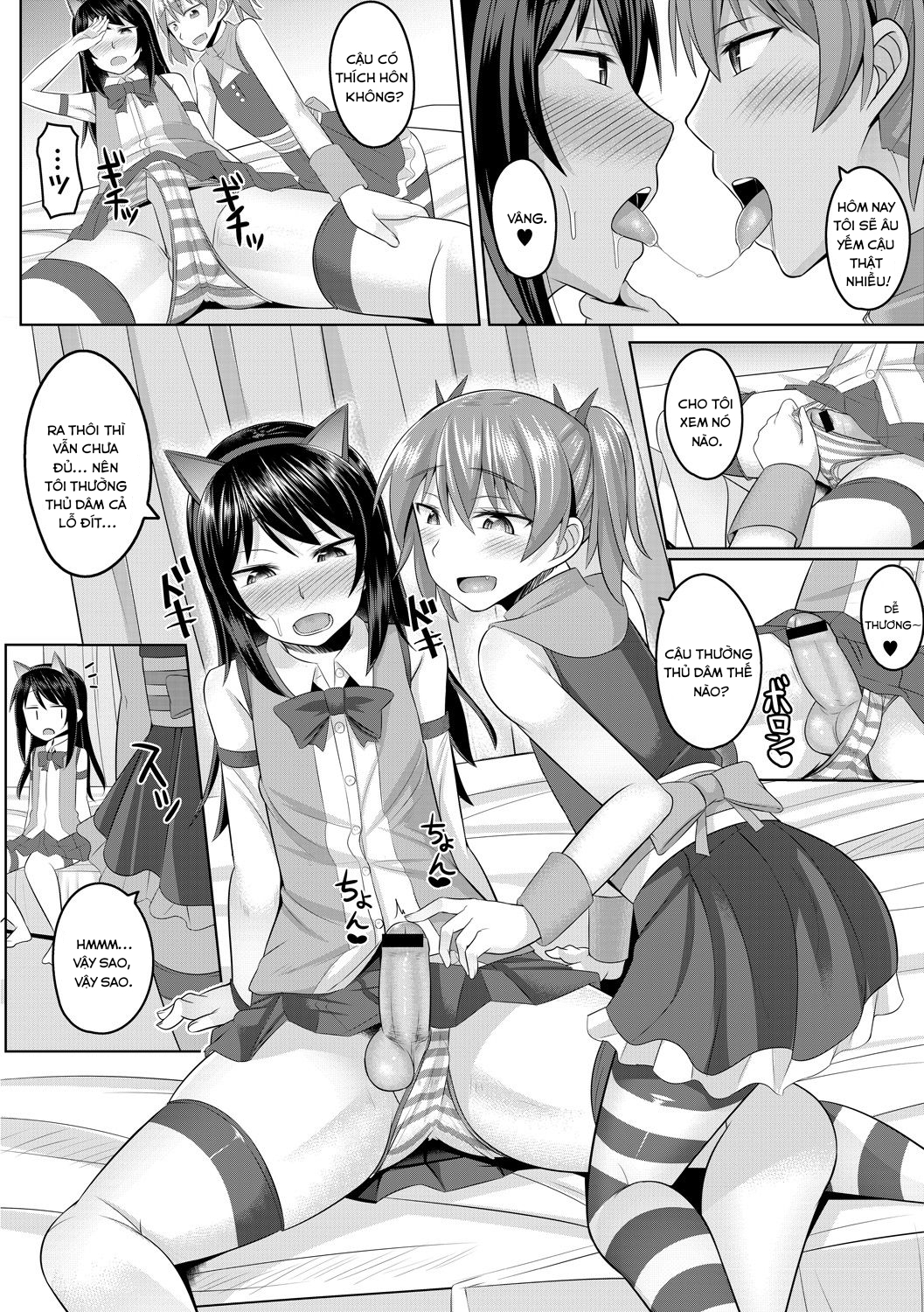 Đọc truyện hentai Cosplay Otokonoko-tachi ~ Ushiro no Ana ni Iretai Kankei - Chap 1