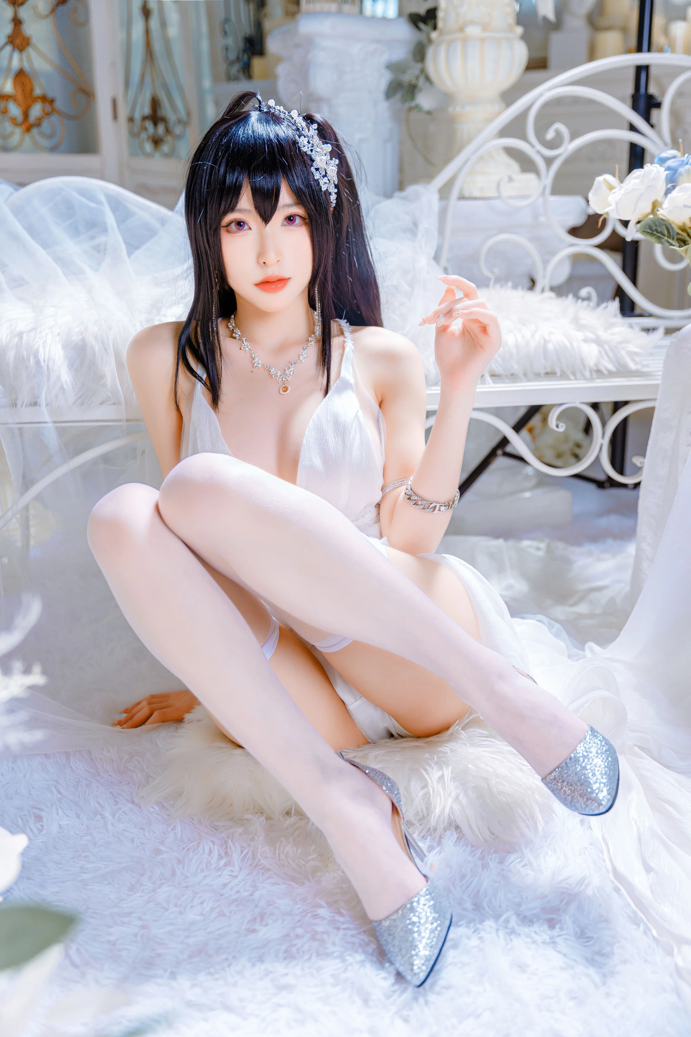 Đọc truyện hentai Tuyển tập Albums siêu phẩm Cosplay - Chap 525 - Shimizu Yuno - Taihou wedding dress