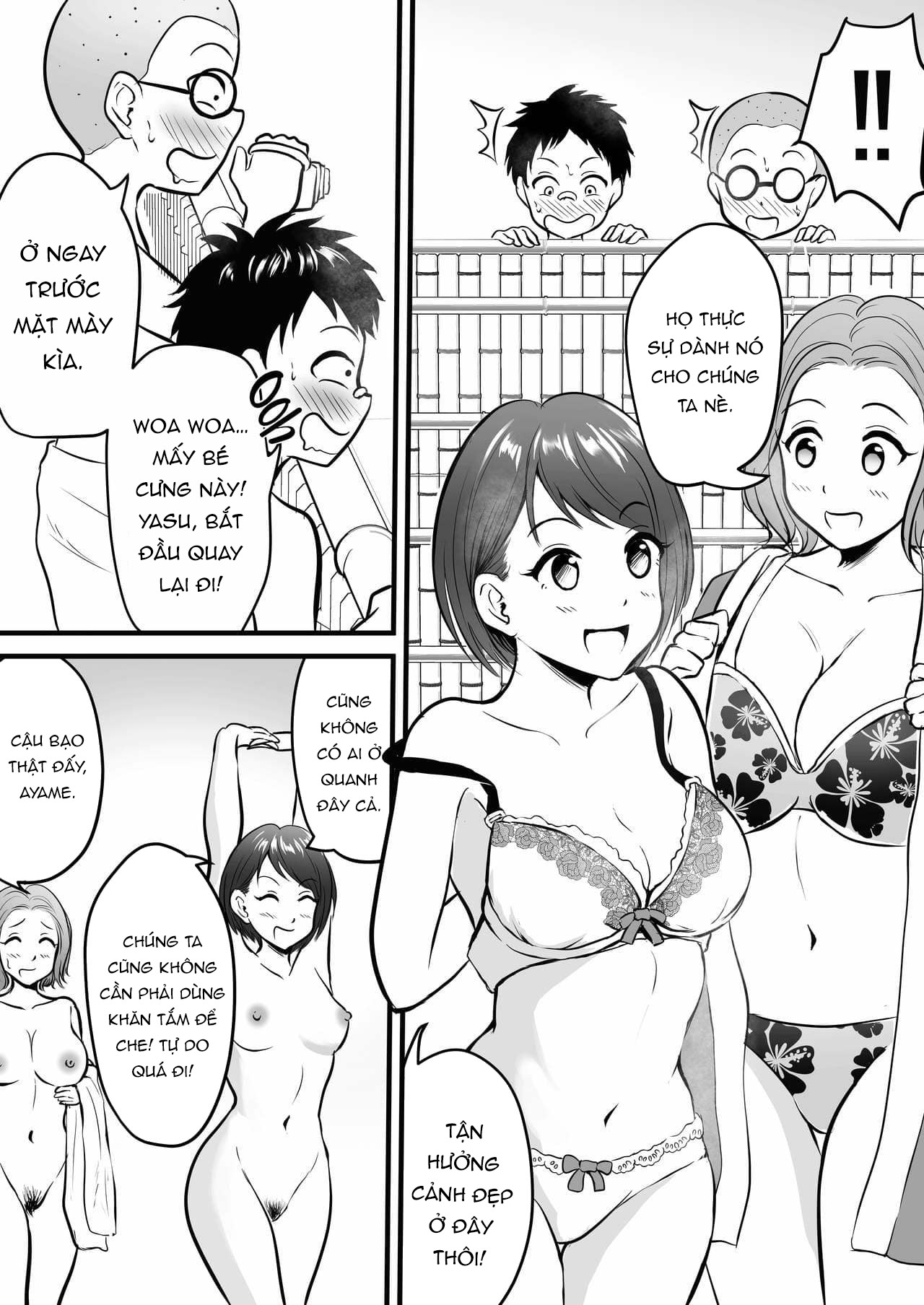 Đọc truyện hentai The Hot Springs Inn Fap Material Gathering Mission! - Oneshot