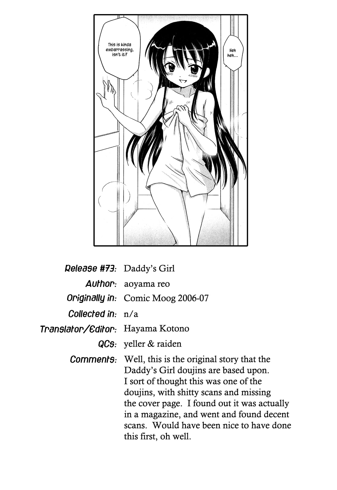 Đọc truyện hentai Daddy's Girl - Chap 0