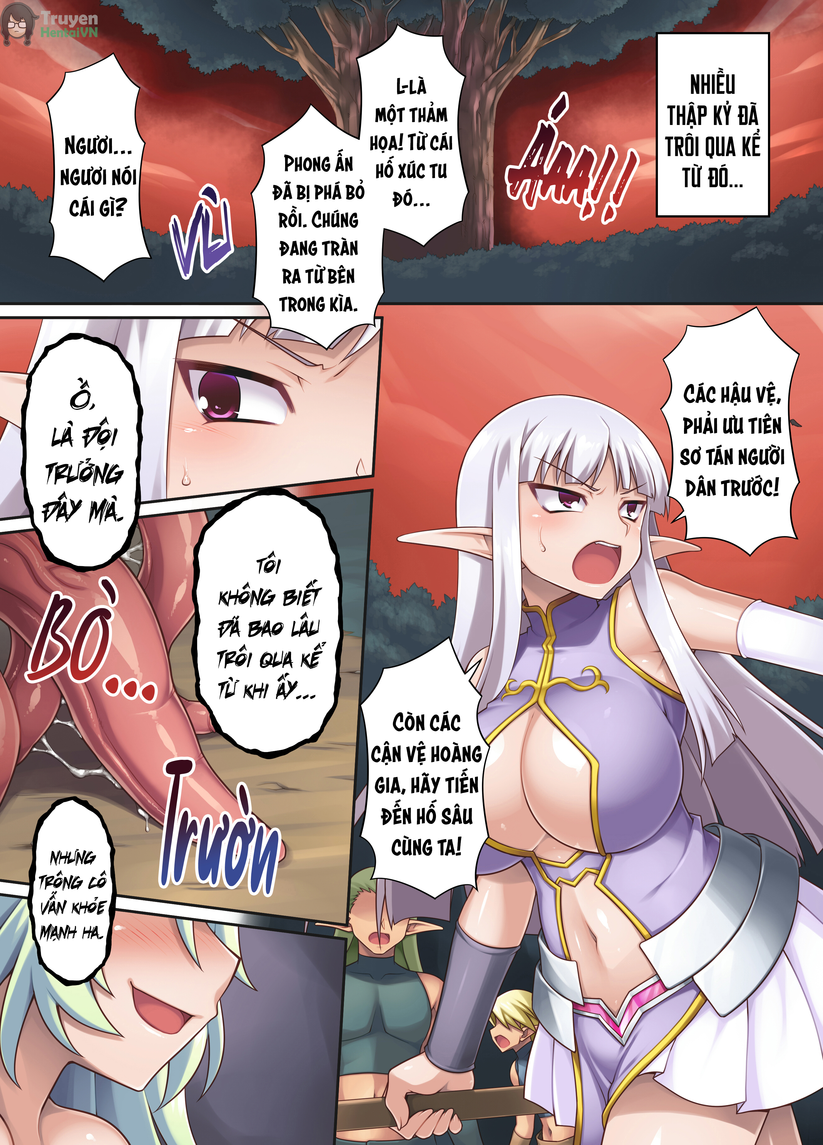 Đọc truyện hentai Nasty Bitch's Reincarnation in Another World Elf ~The Case of Dropping into Tentacle Hell After Reincarnation~ - Oneshot