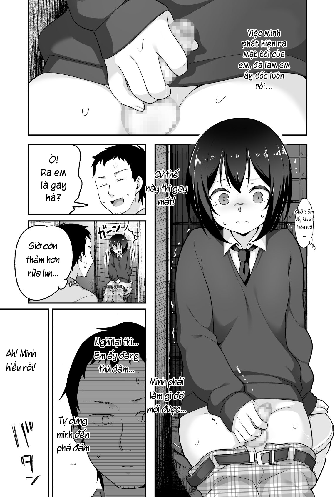 Đọc truyện hentai Anh bảo vệ may mắn và em học sinh xui xẻo. - Chap 1: Bắt quả tang nha.