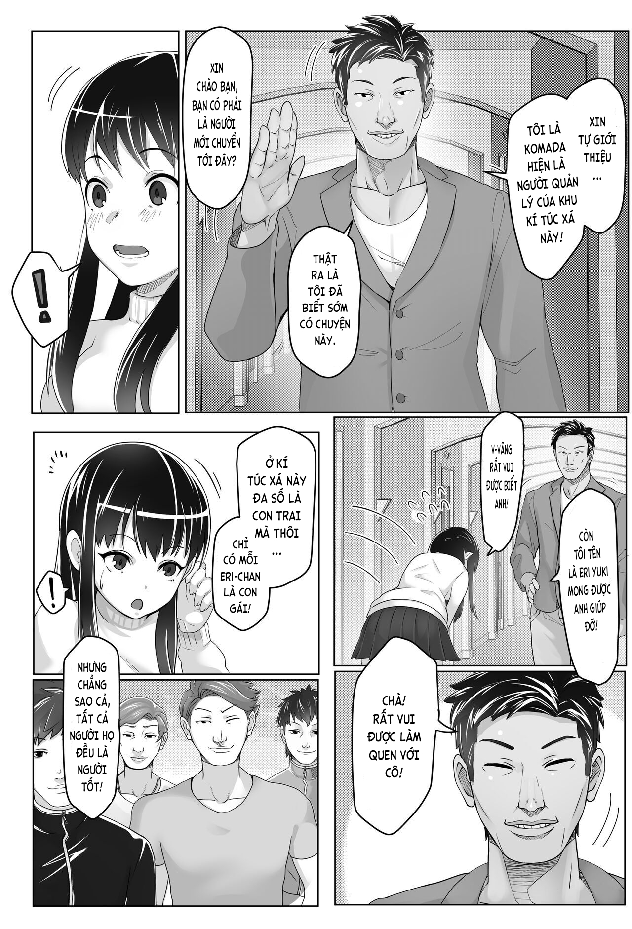 Đọc truyện hentai Nữ sinh ở kí túc xá nam - Chap 1