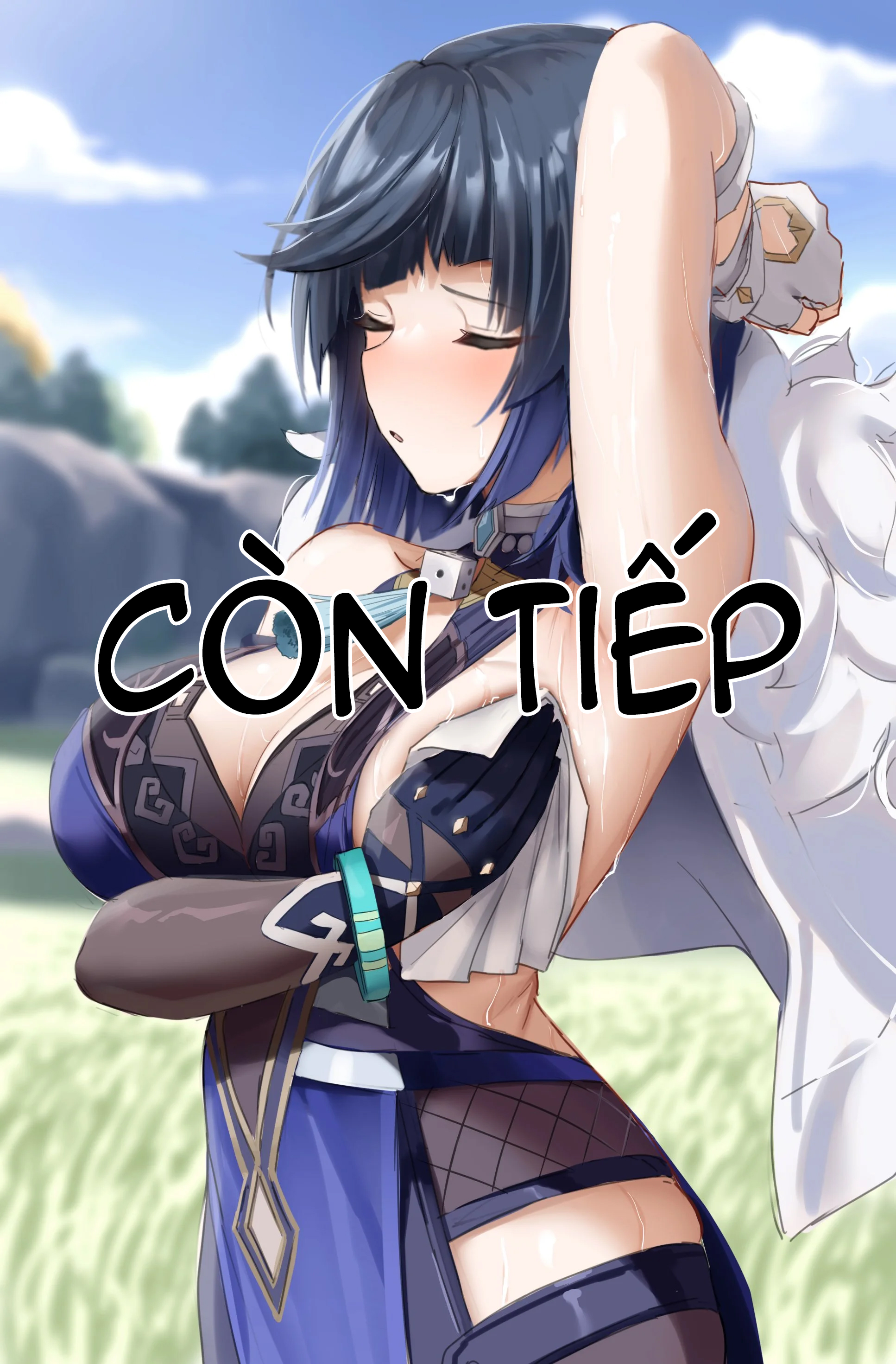 Đọc truyện hentai Chốn thiên đường Genshin - Ngoại Truyện - Chơi Dì Lan lộ thiên!