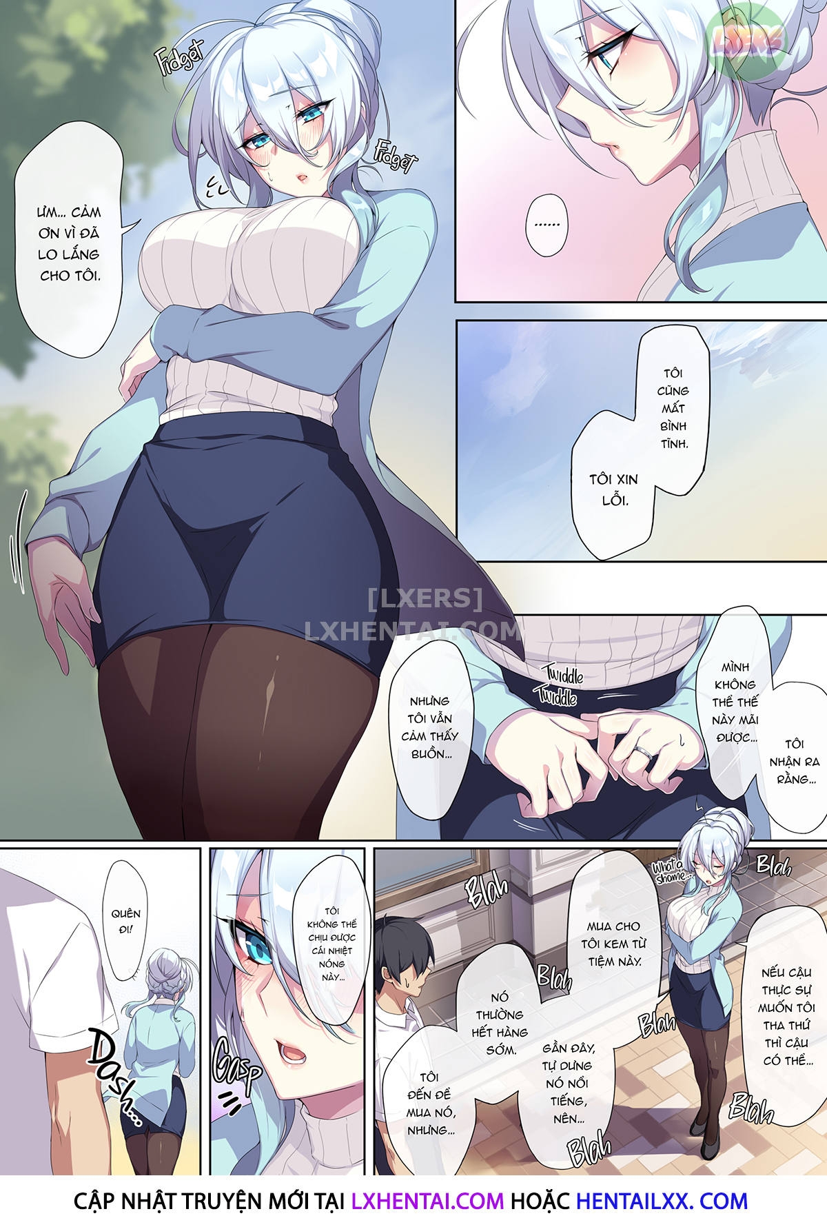 Đọc truyện hentai Hitozukiai Ga Nigate Na Miboujin No Yukionna-San To Noroi No Yubiwa - Oneshot - Không che