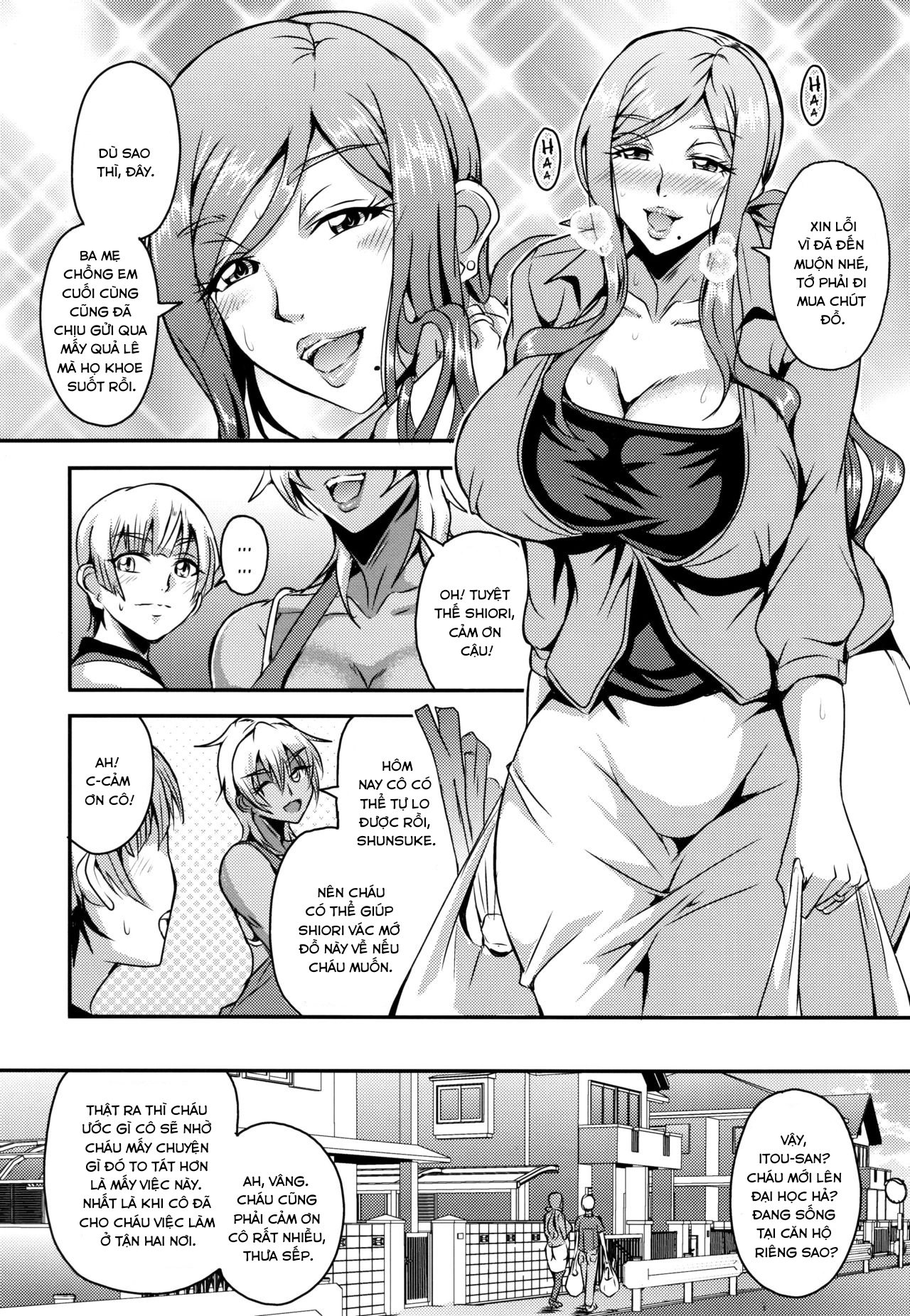 Đọc truyện hentai Cô nội trợ nhà bên là succubus - Oneshot