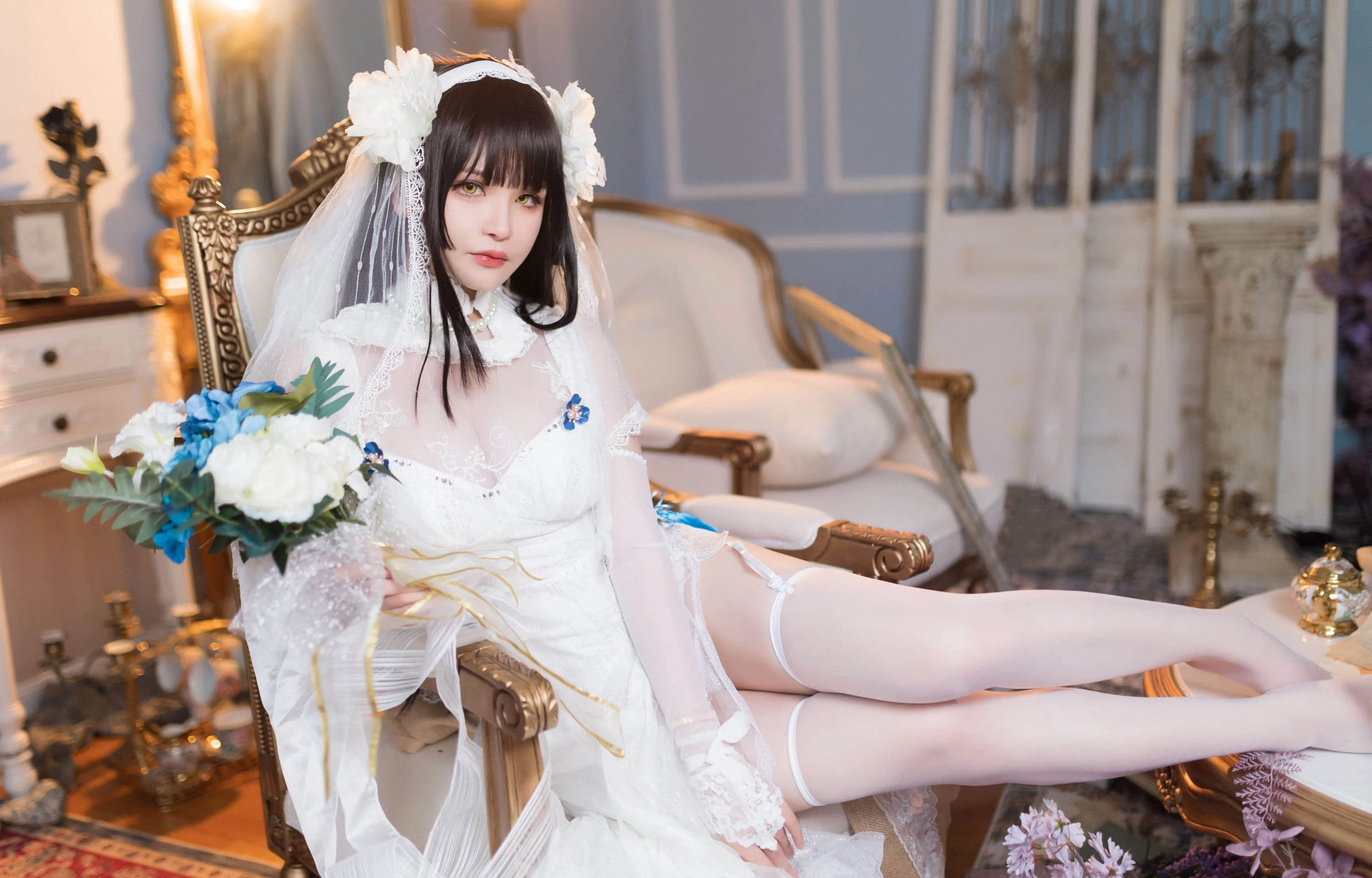 Đọc truyện hentai Tuyển tập Albums siêu phẩm Cosplay - Chap 827 - Qianyu - Yan Newlywed Sexy Bride