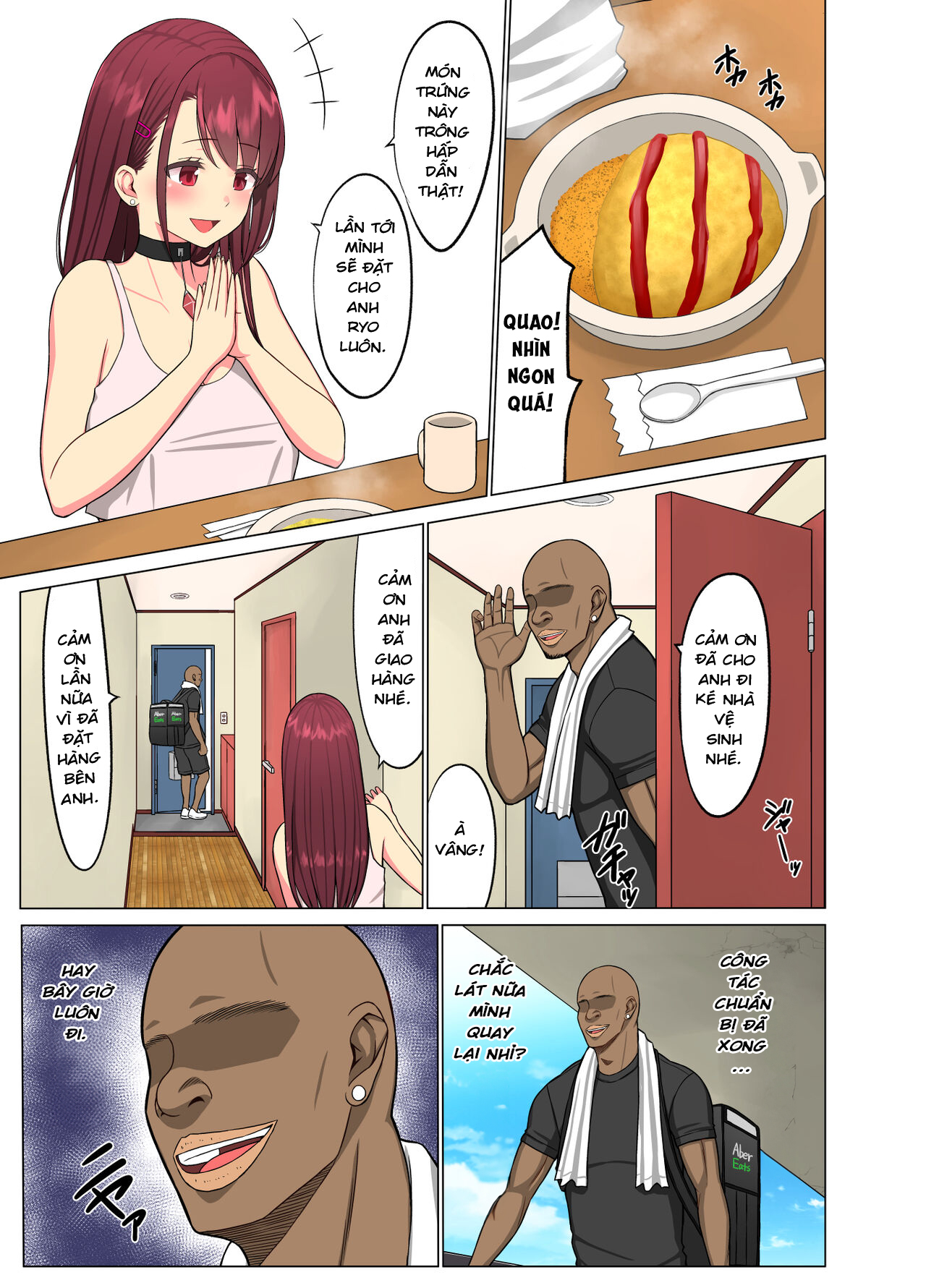 Đọc truyện hentai Anh da đen giao hàng - Oneshot