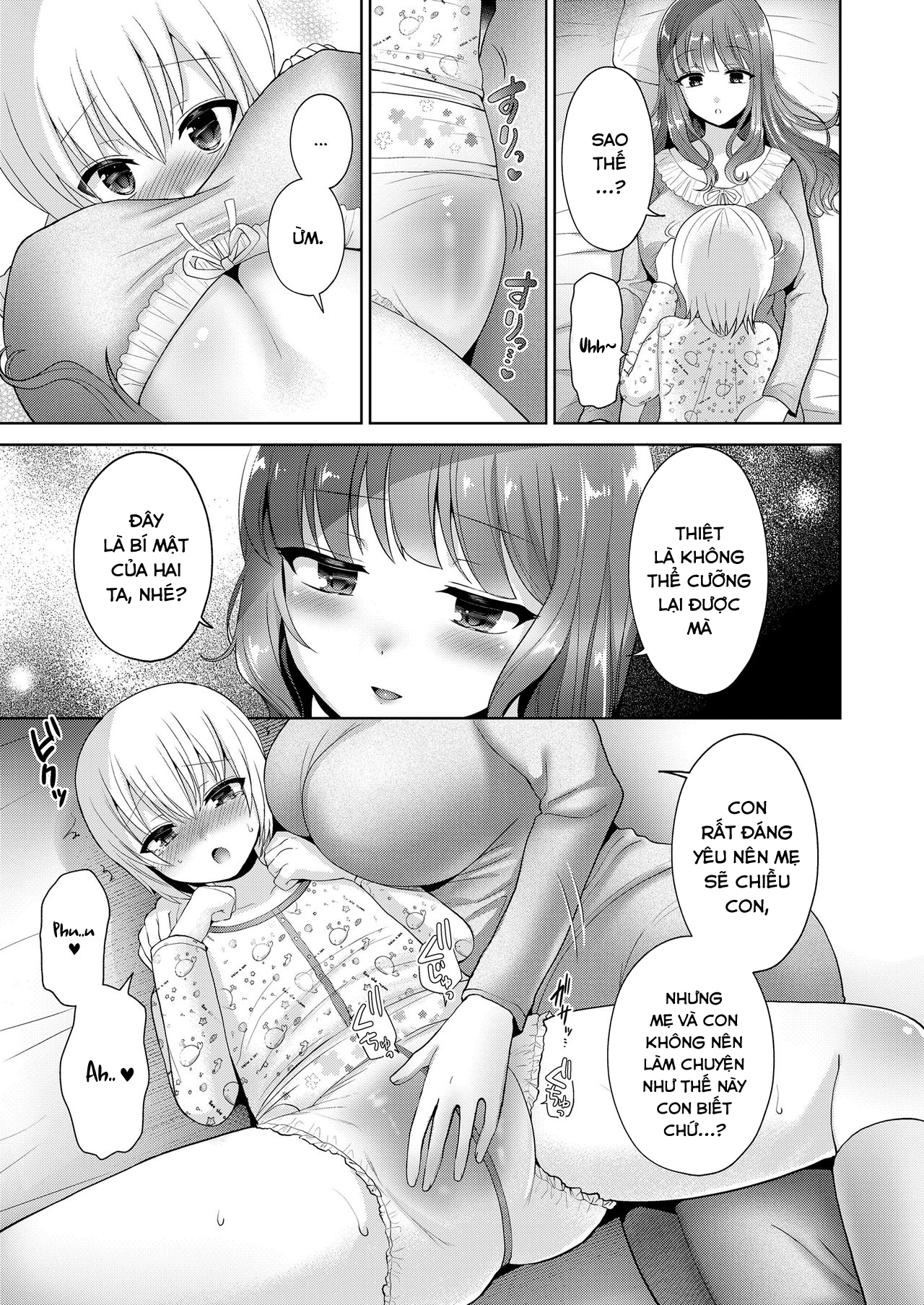 Đọc truyện hentai Mama to Iiko to Warui Koto - Oneshot