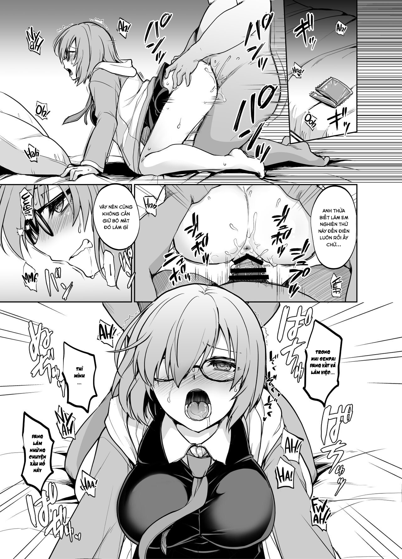 Đọc truyện hentai Senpai ga Rayshift Chuu Dake Kankei o Sematte Kuru Seiyoku Ousei na Chaldea Shokuin Oji-san to Mash (Fate/Grand Order) - Oneshot