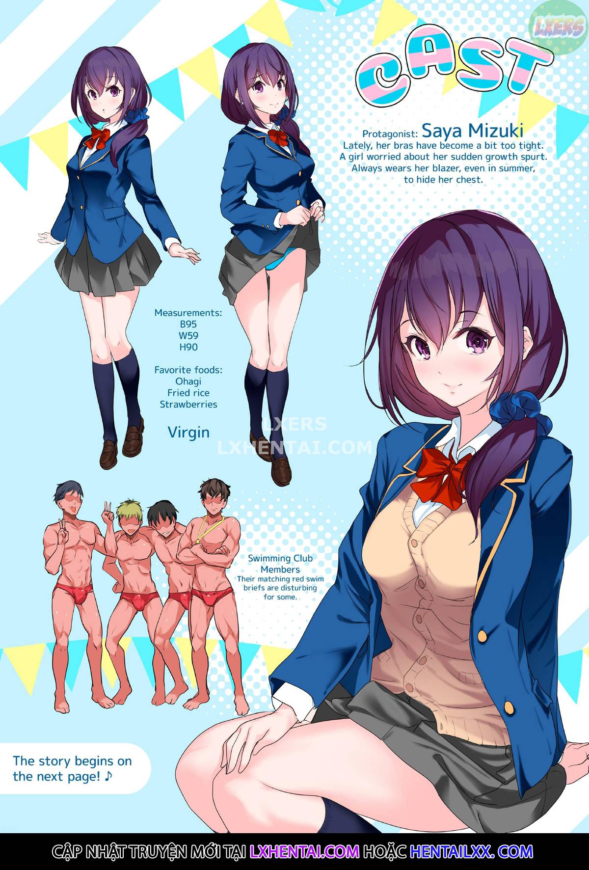 Đọc truyện hentai Kyonyuu ga Nayami no Suiei Buin - Oneshot - Không che