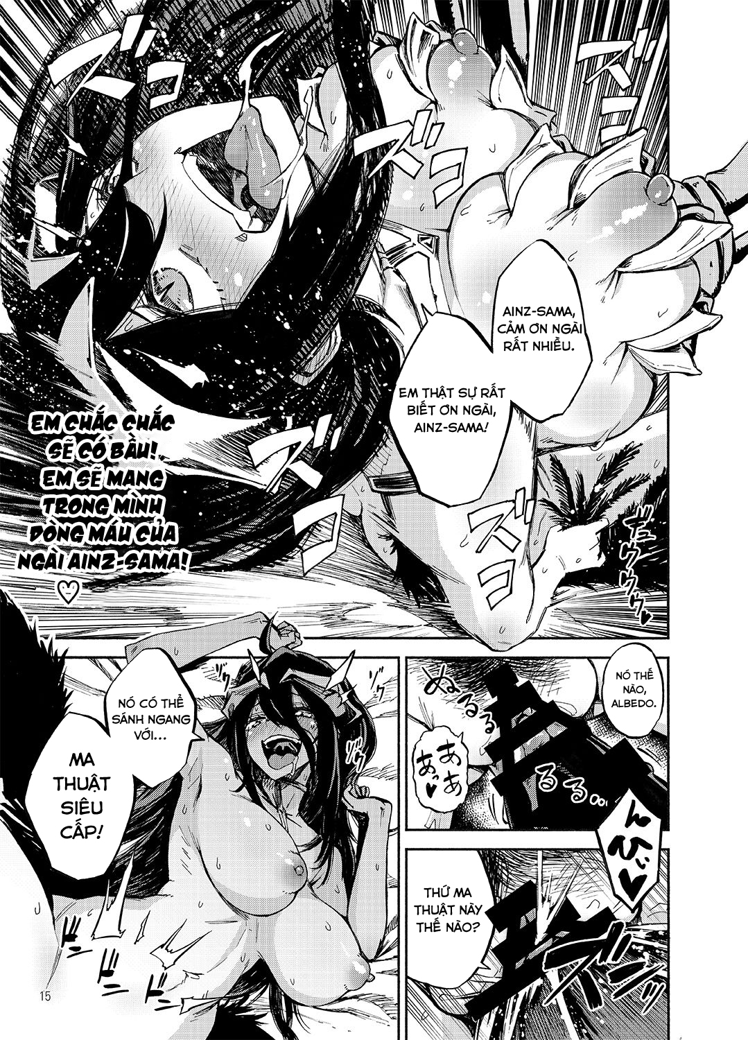 Đọc truyện hentai Albedo và Ainz-sama, chuyện tình đẫm nước (Overlord) - Oneshot