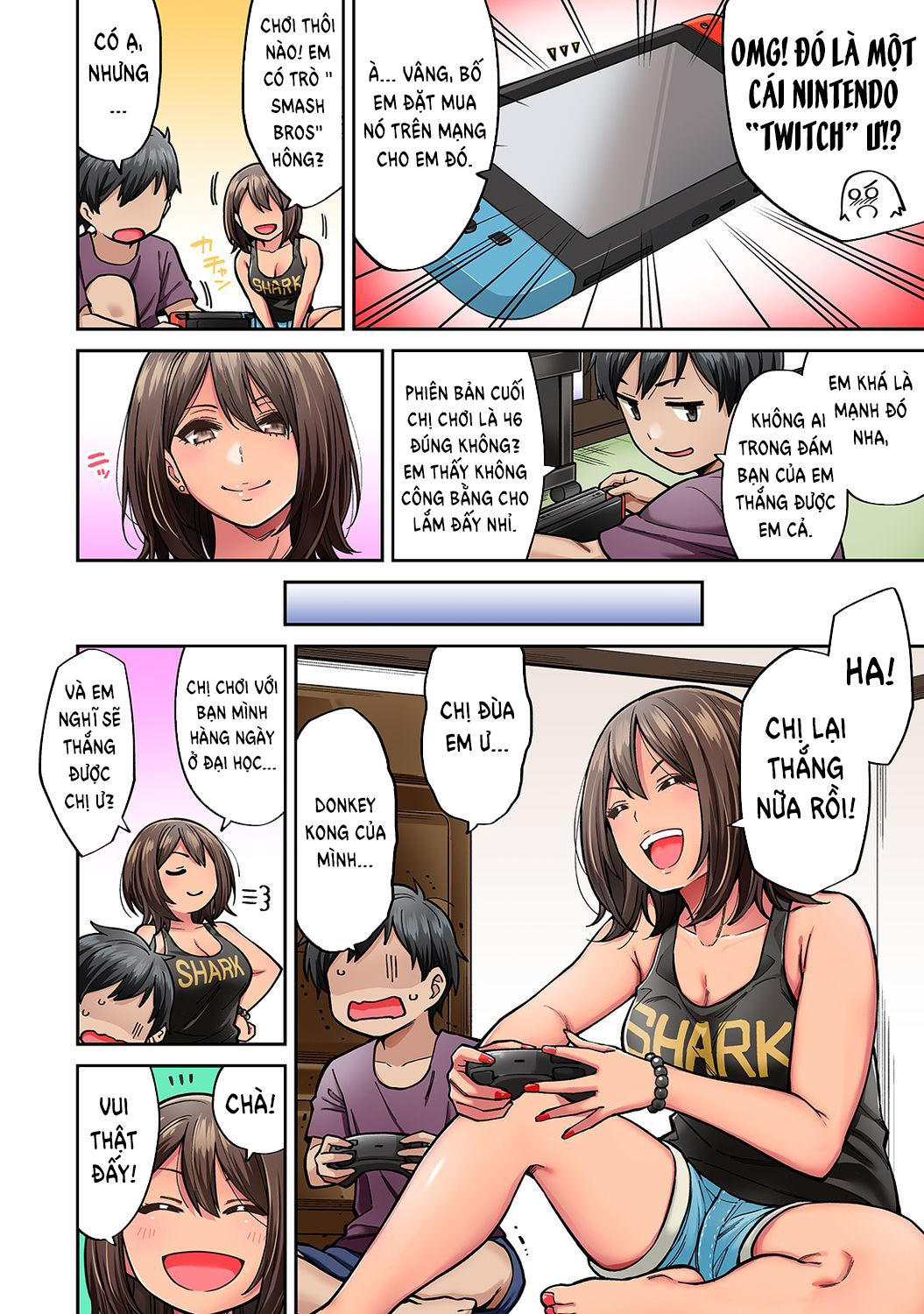 Đọc truyện hentai Bà chị tôi mến đã trở về trong bộ dạng gái lai tây - Chap 2