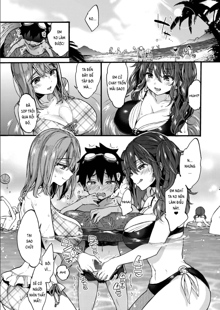 Đọc truyện hentai Natsuyasumi mo Itoko no Onee-chan ni Asonde moraimashita. - Oneshot.