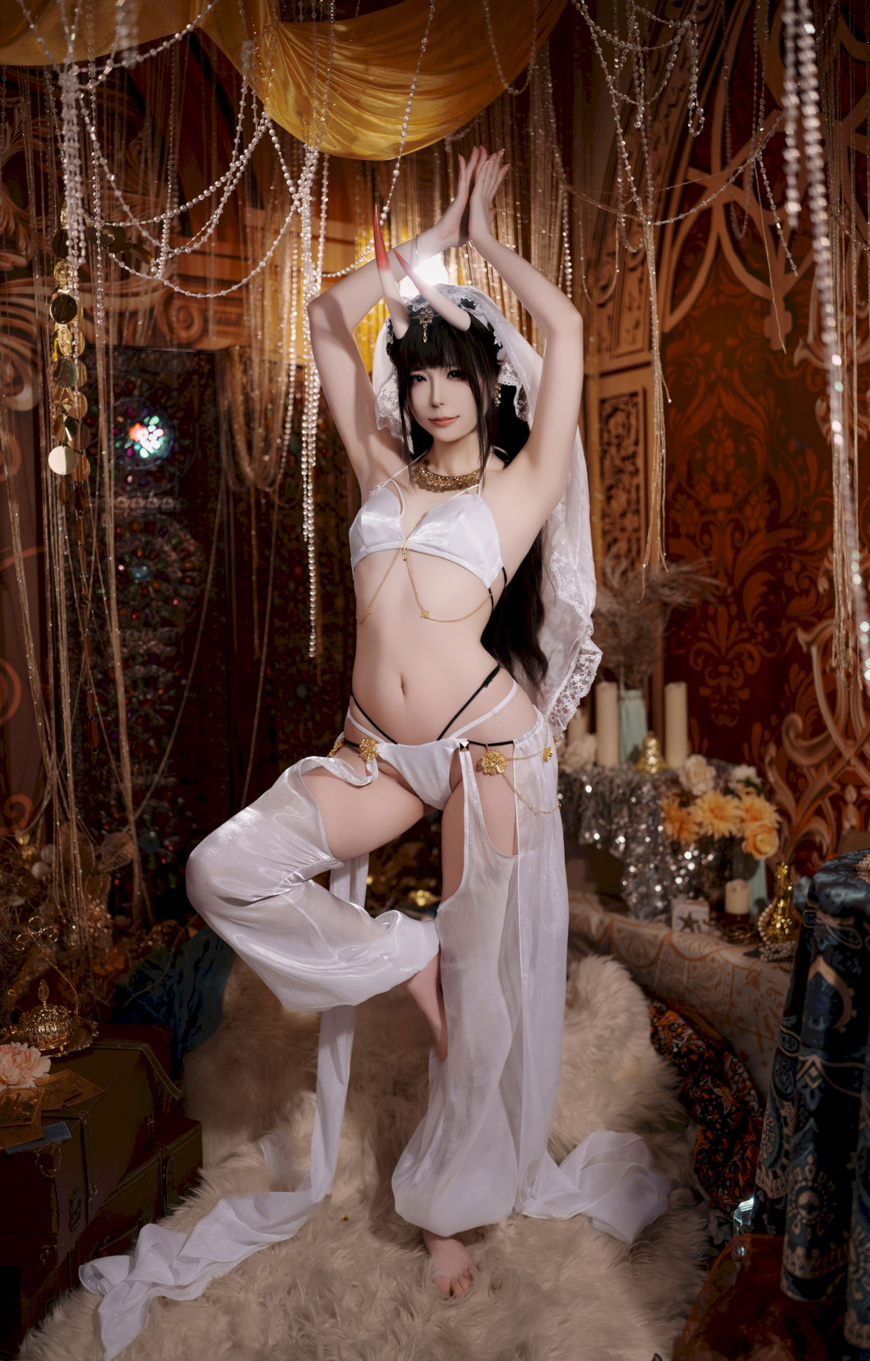 Đọc truyện hentai Tuyển tập Albums siêu phẩm Cosplay - Chap 1435 - Quan Ran is a little hungry (Azur Lane, Noshiro Dancer)