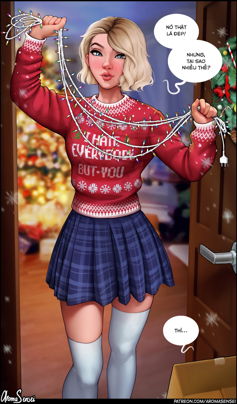 Đọc truyện hentai Gwen celebrates Christmas! - Oneshot